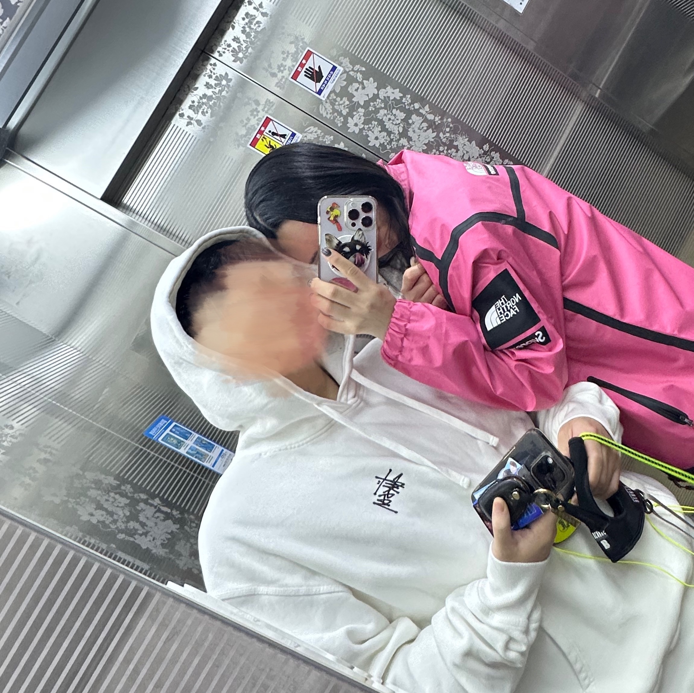 Supreme x The North Face Summit Series Outer Tape Seam Coaches Jacket Pink - 21SS 착용 스타일