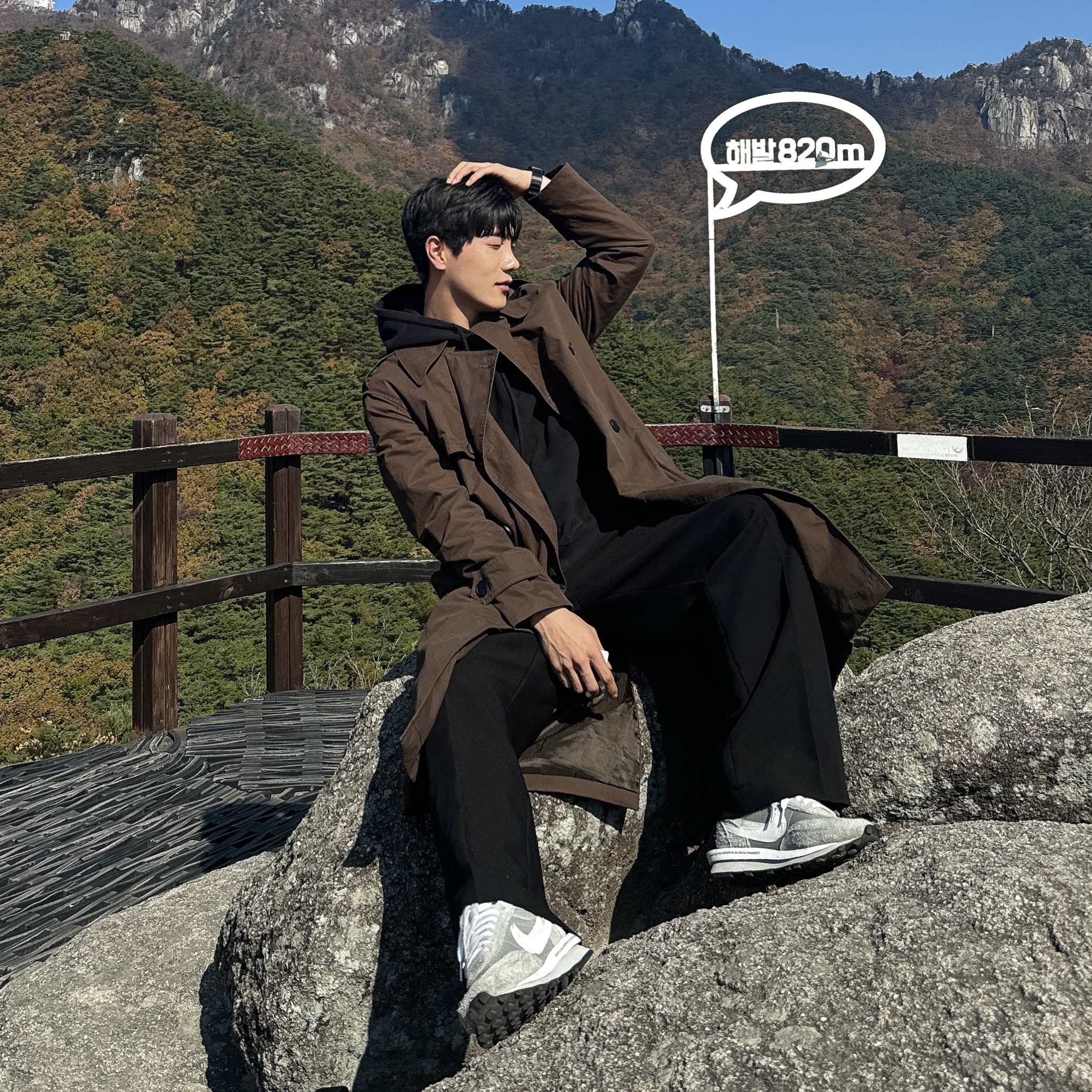 Nike x Sacai x Fragment LDWaffle Light Smoke Grey 착용 스타일