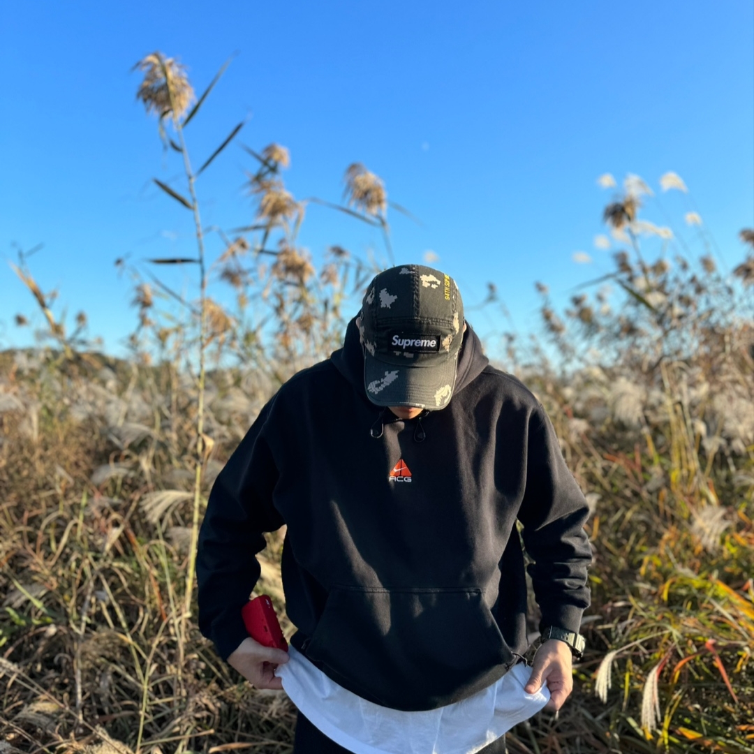 Nike ACG Therma-Fit Pullover Fleece Hoodie Black - Asia, Nike x Supreme Air Force 1 Low Flax 착용 스타일