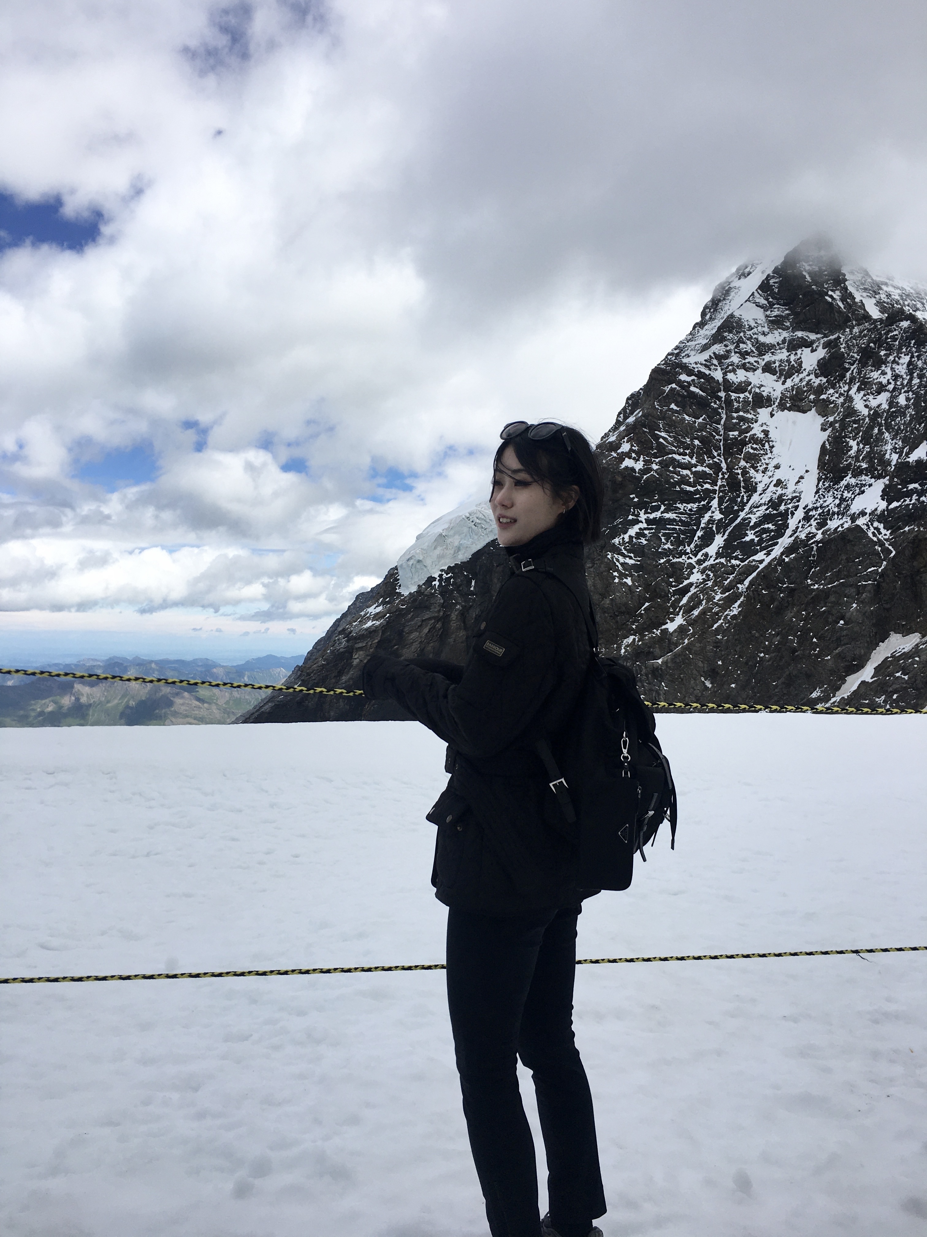 (W) Barbour International Polarquilt Jacket Black 착용 스타일