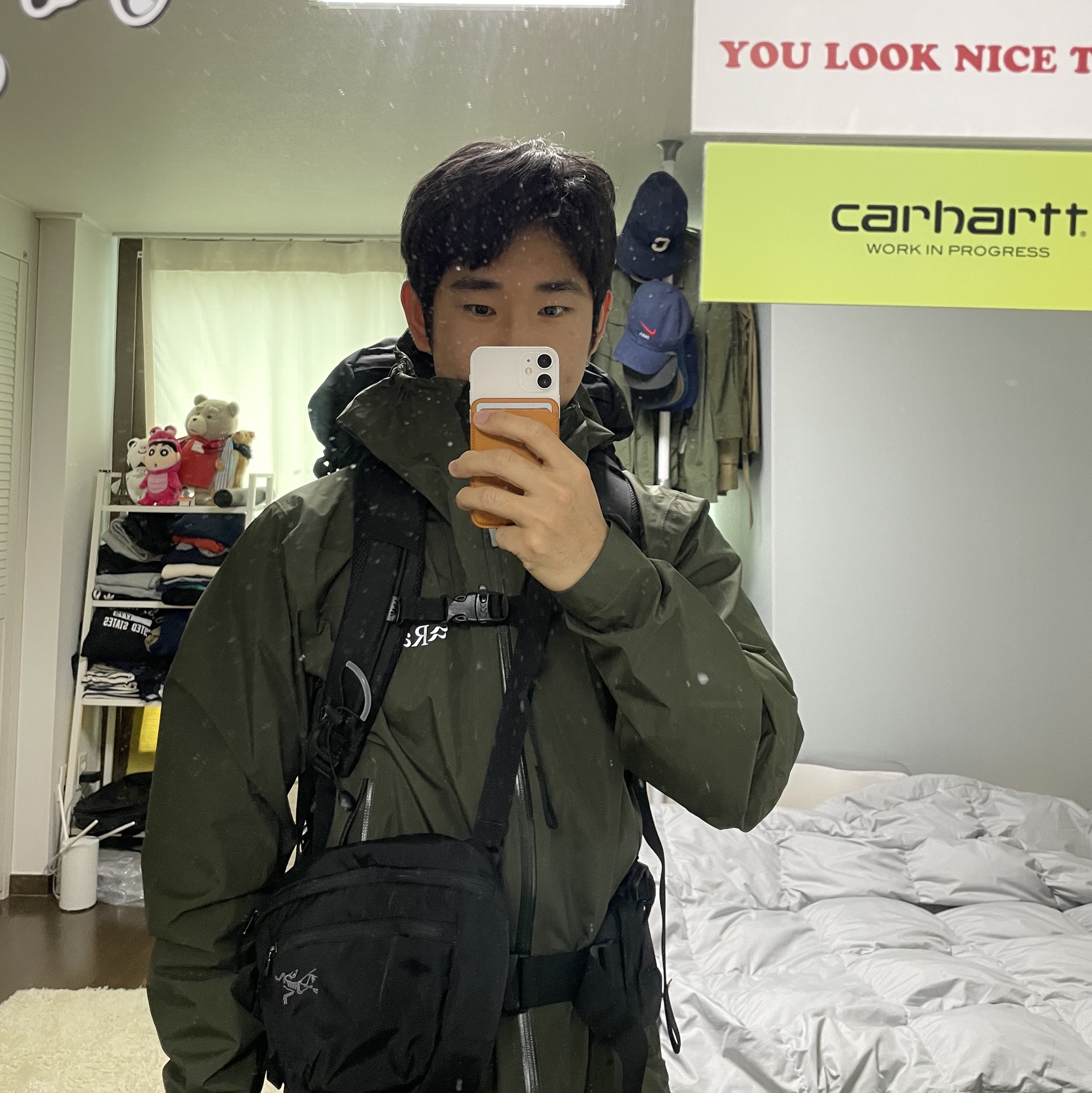 Arc'teryx Mantis 2 Waistpack Black 착용 스타일
