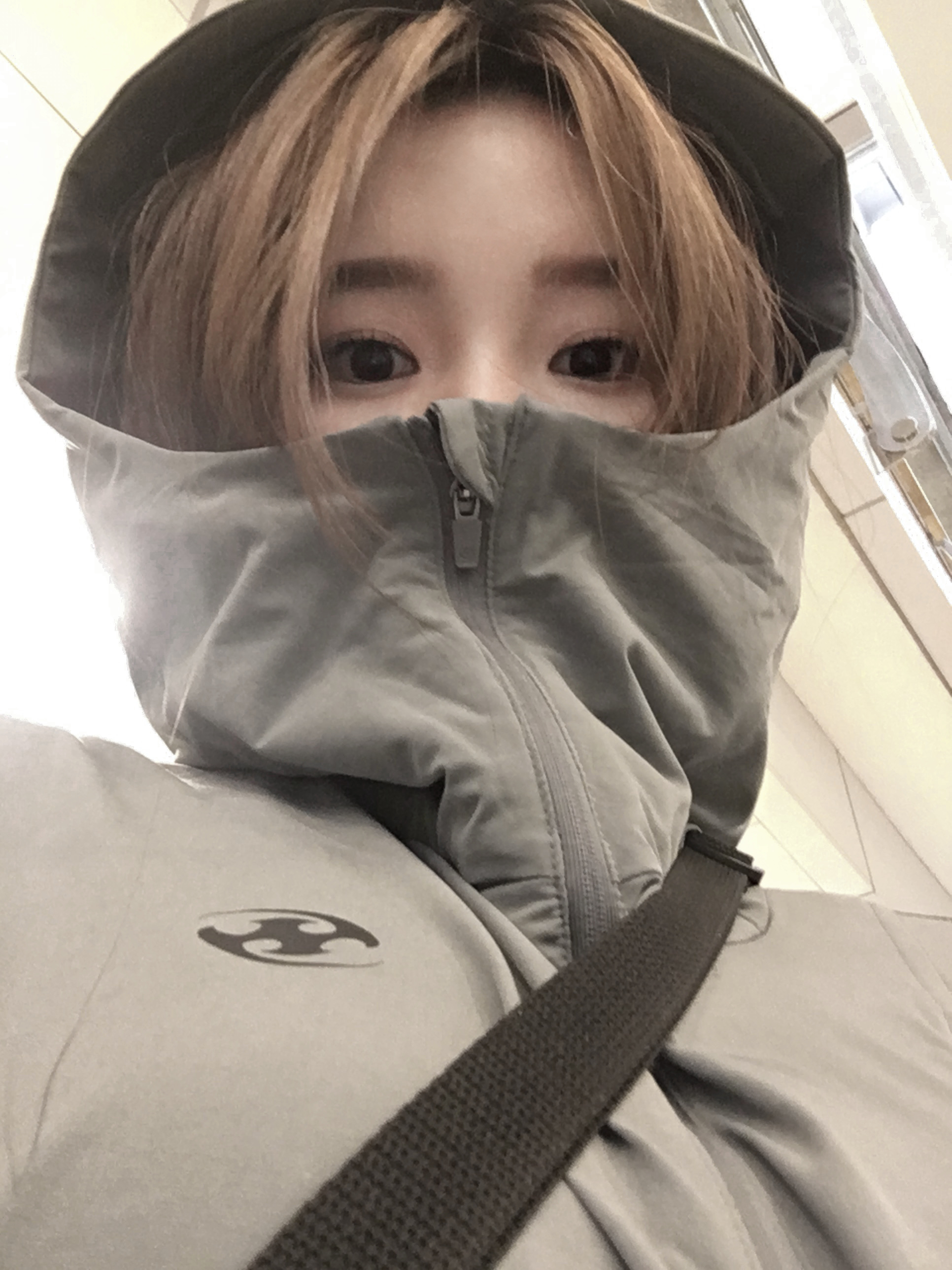 Sansan Gear Insulation Hoodie Jacket Grey - 23FW 착용 스타일