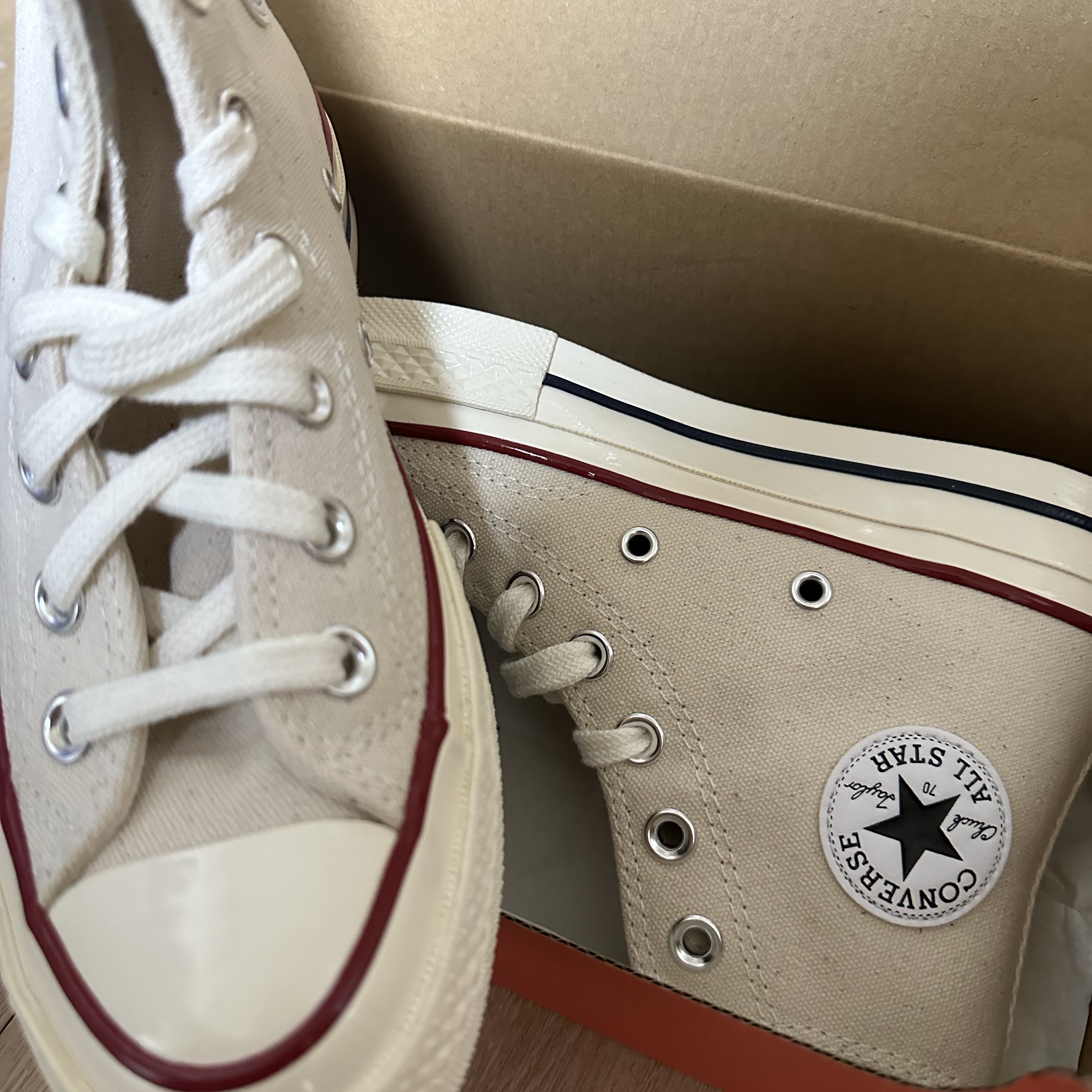 Converse Chuck 70 High Parchment 착용 스타일