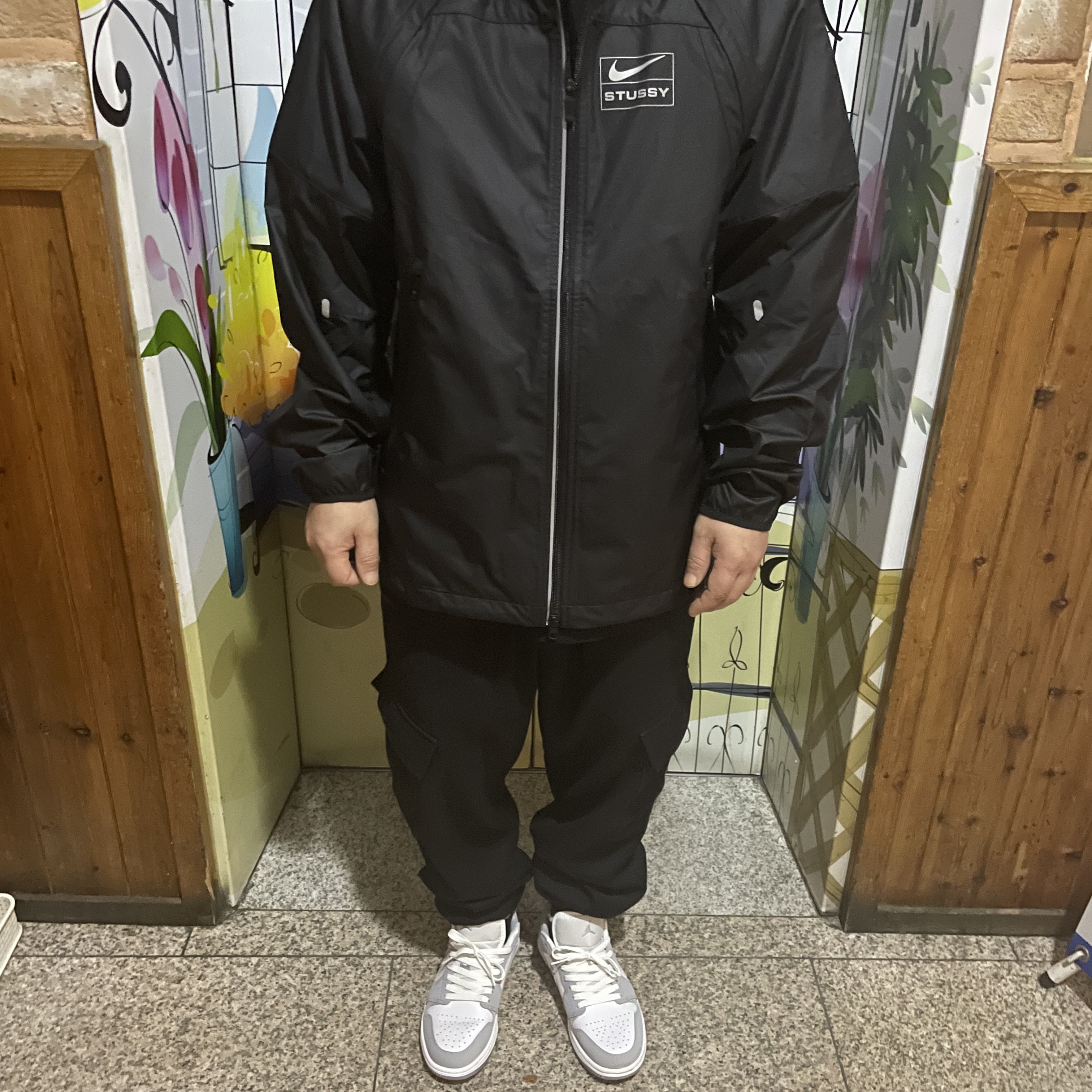 Nike x Stussy NRG FL Storm-Fit Jacket Black (DO5304-010) 착용 스타일