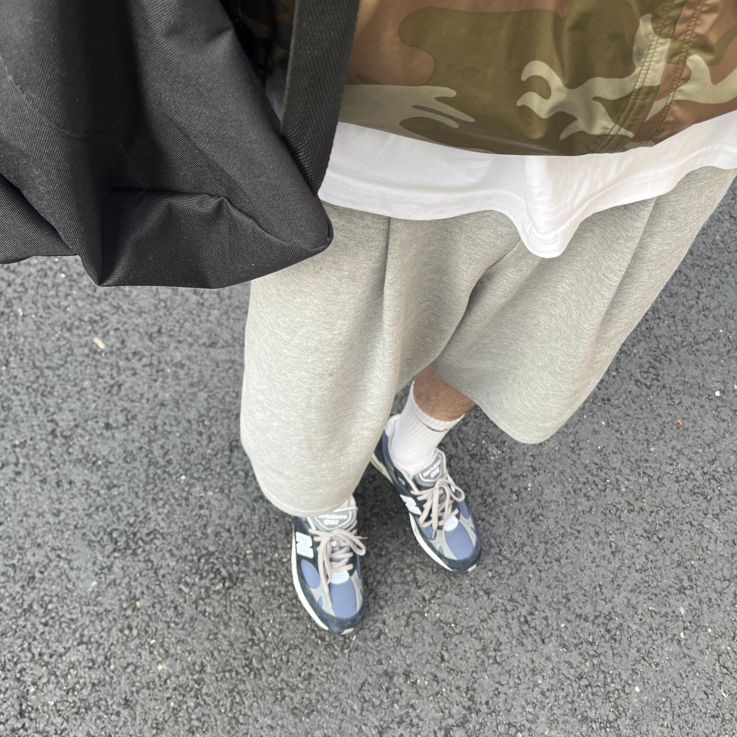 New Balance 991 Made in UK Navy 착용 스타일 - 1