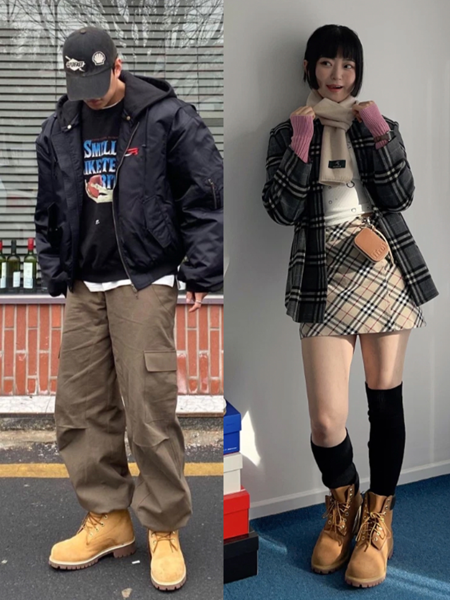 Timberland x Comme des Garcons Shirt x Supreme 6 Inch Boot Wheat - Medium, Timberland Premium 6 inch Waterproof Boot Wheat Nubuck - Wide 착용 스타일 - 3