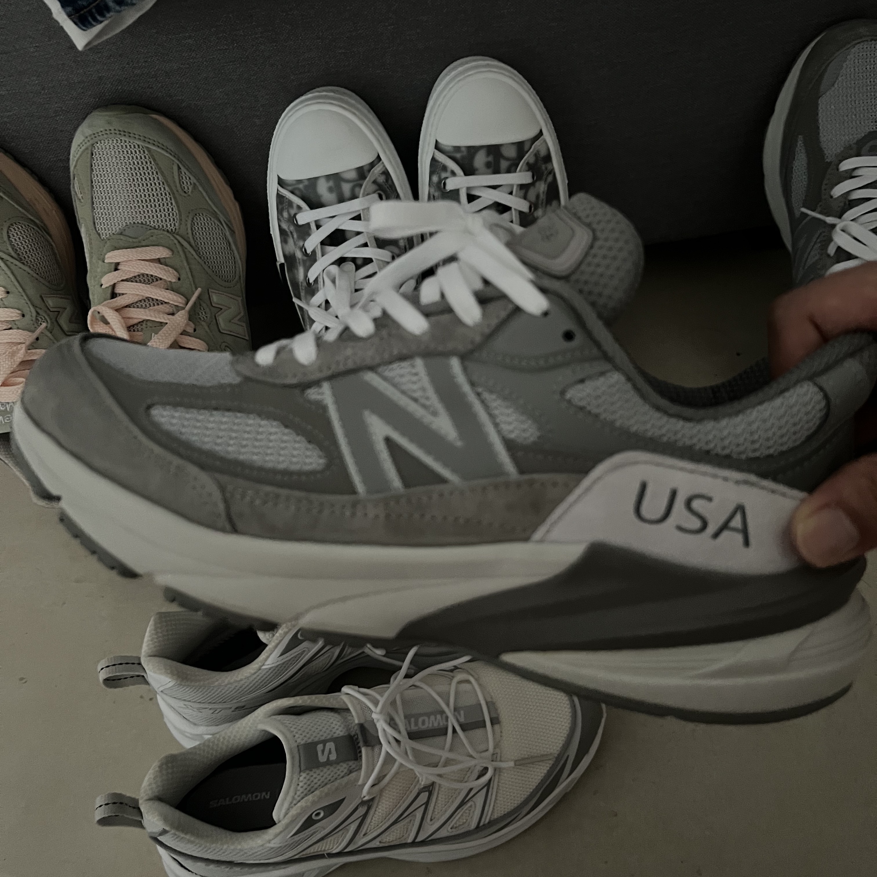 New Balance 990v6 Made in USA Grey - D Standard 착용 스타일
