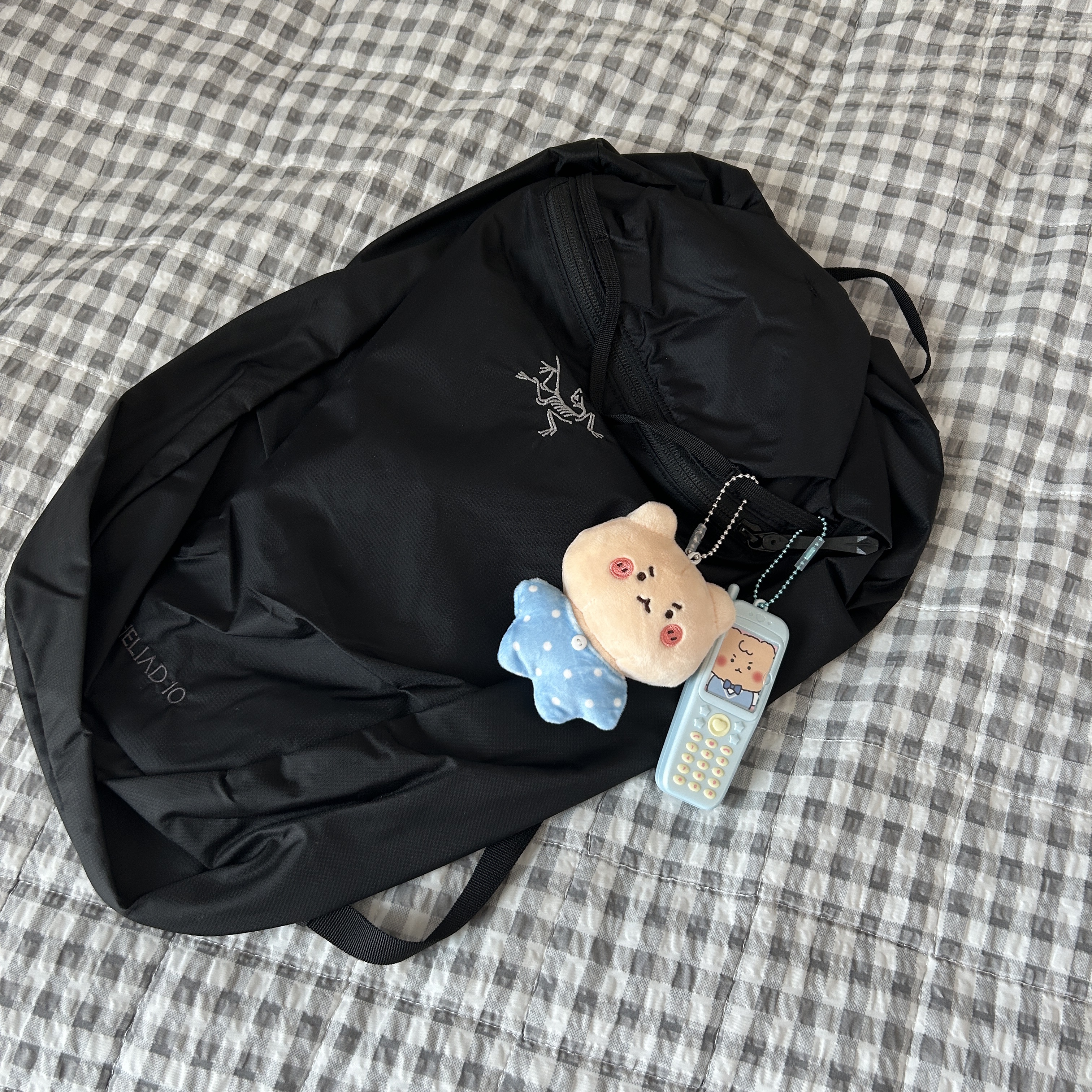Arc'teryx Heliad 10 Backpack Black 착용 스타일