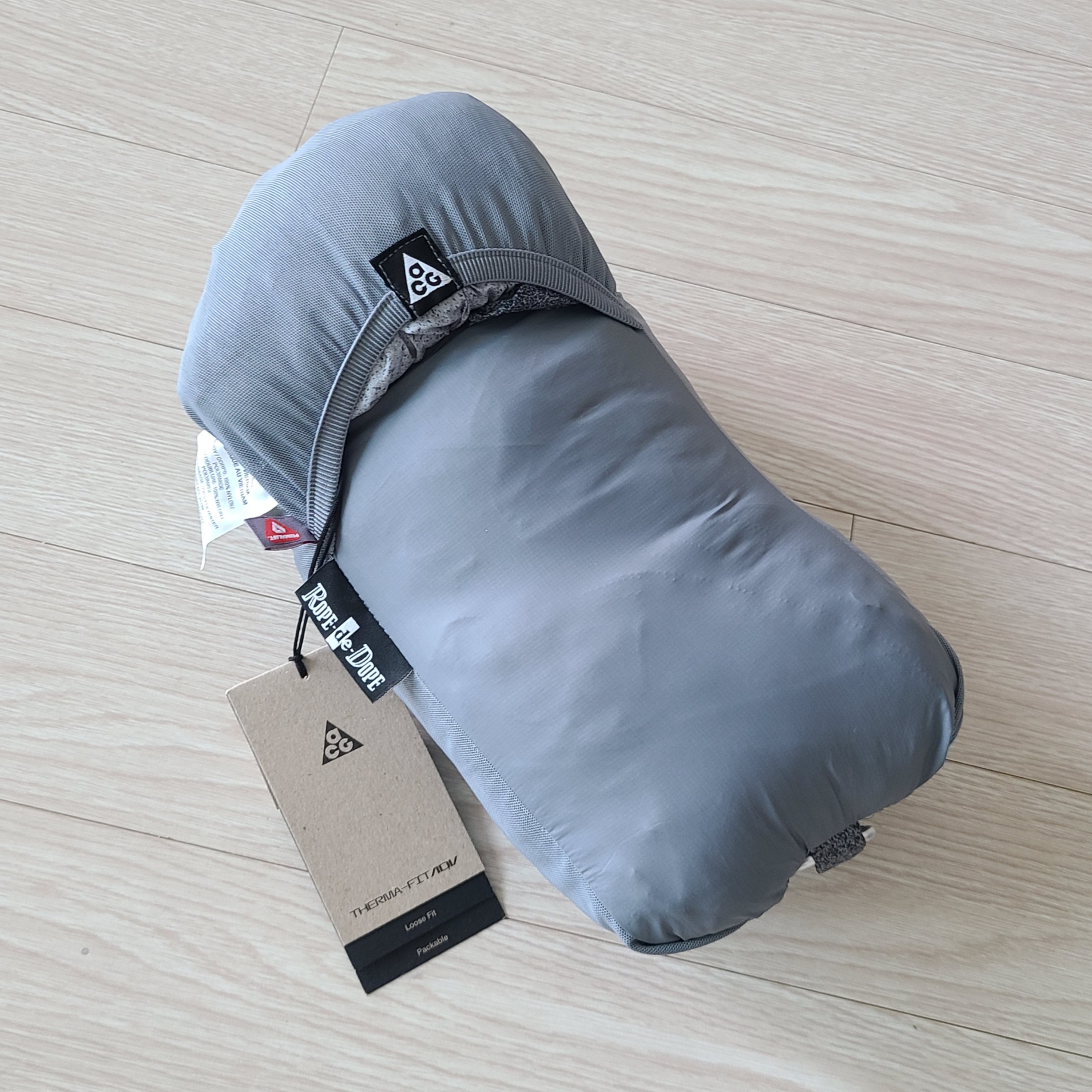 Nike ACG Therma-Fit ADV Rope De Dope AOP Jacket Cool Grey - US/EU 착용 스타일 - 3
