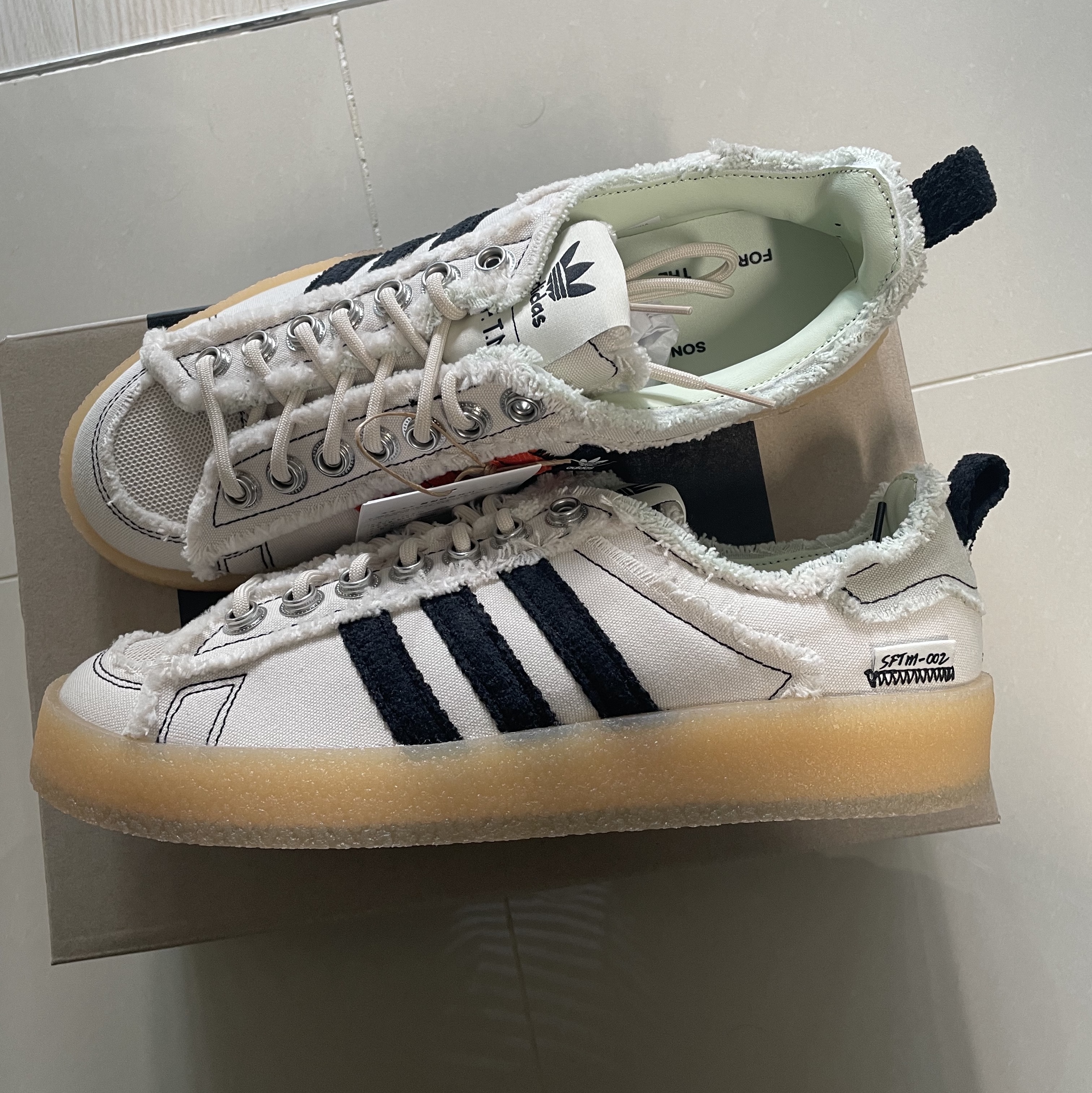 Adidas x Song for the Mute Campus 80s Bliss Core Black 착용 스타일