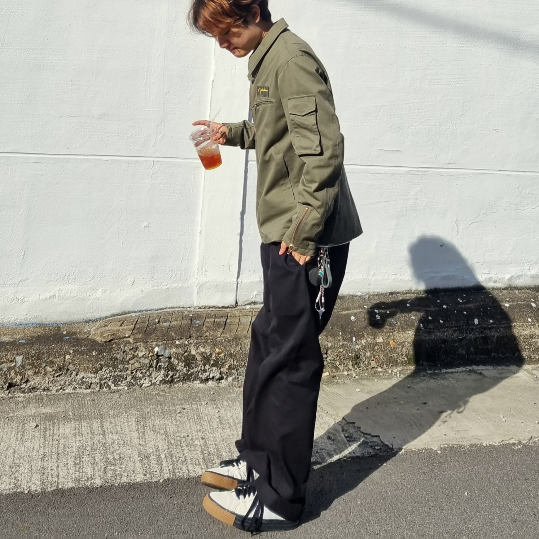 Converse x Carhartt WIP One Star Pro Low White 착용 스타일 - 2
