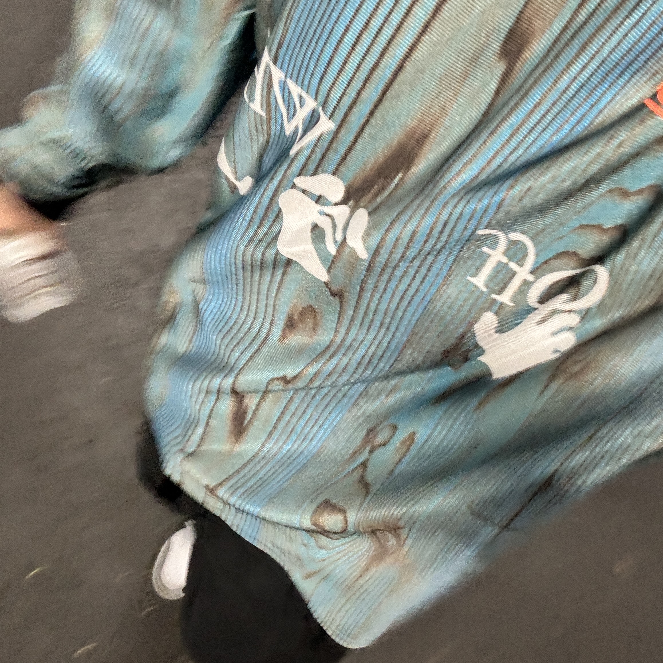 Nike x Off-White NRG Jersey Imperial Blue - Asia, Nike x Peaceminusone Wide Pants Black (DR0096-010) 착용 스타일
