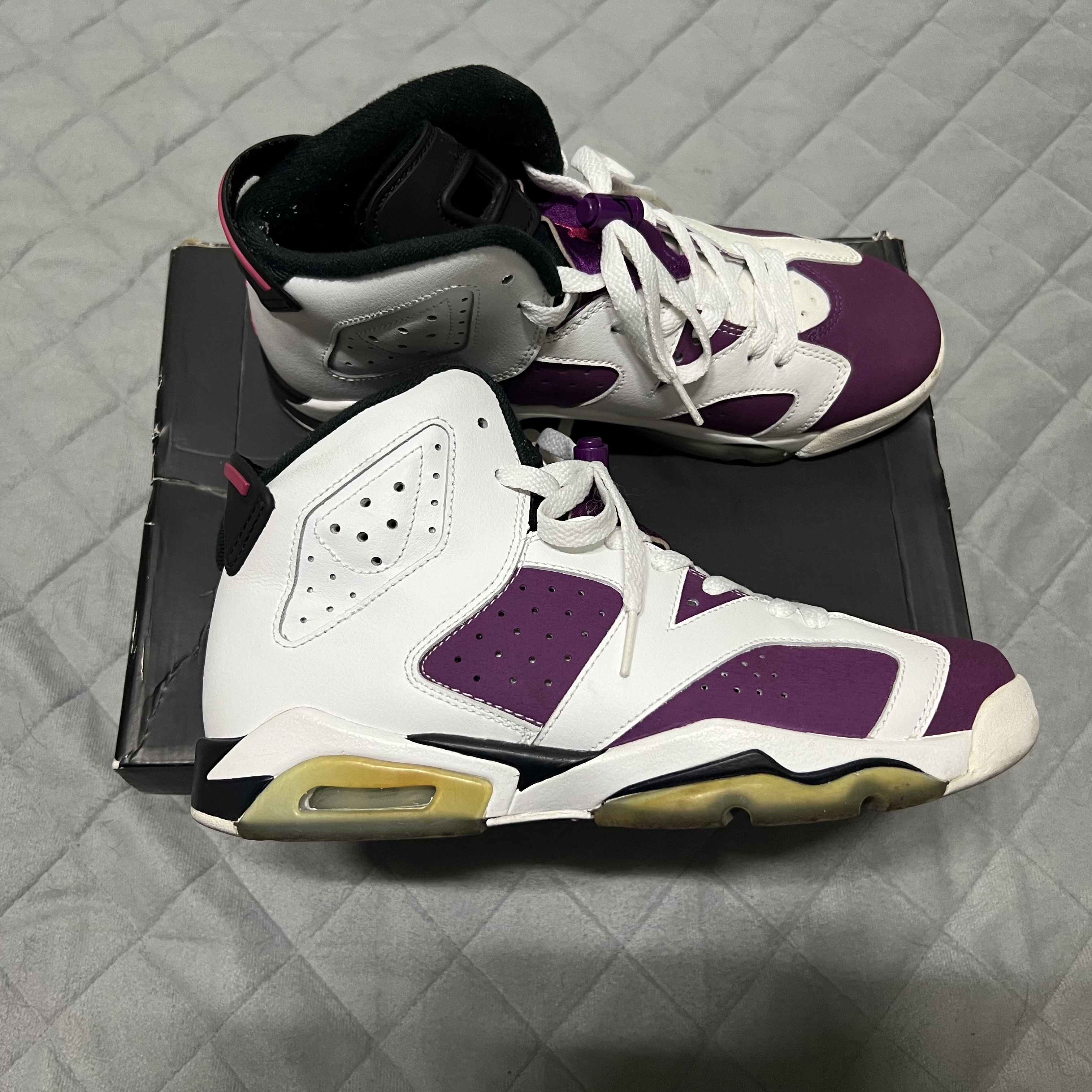 (GS) Jordan 6 Retro Grape 착용 스타일 - 2