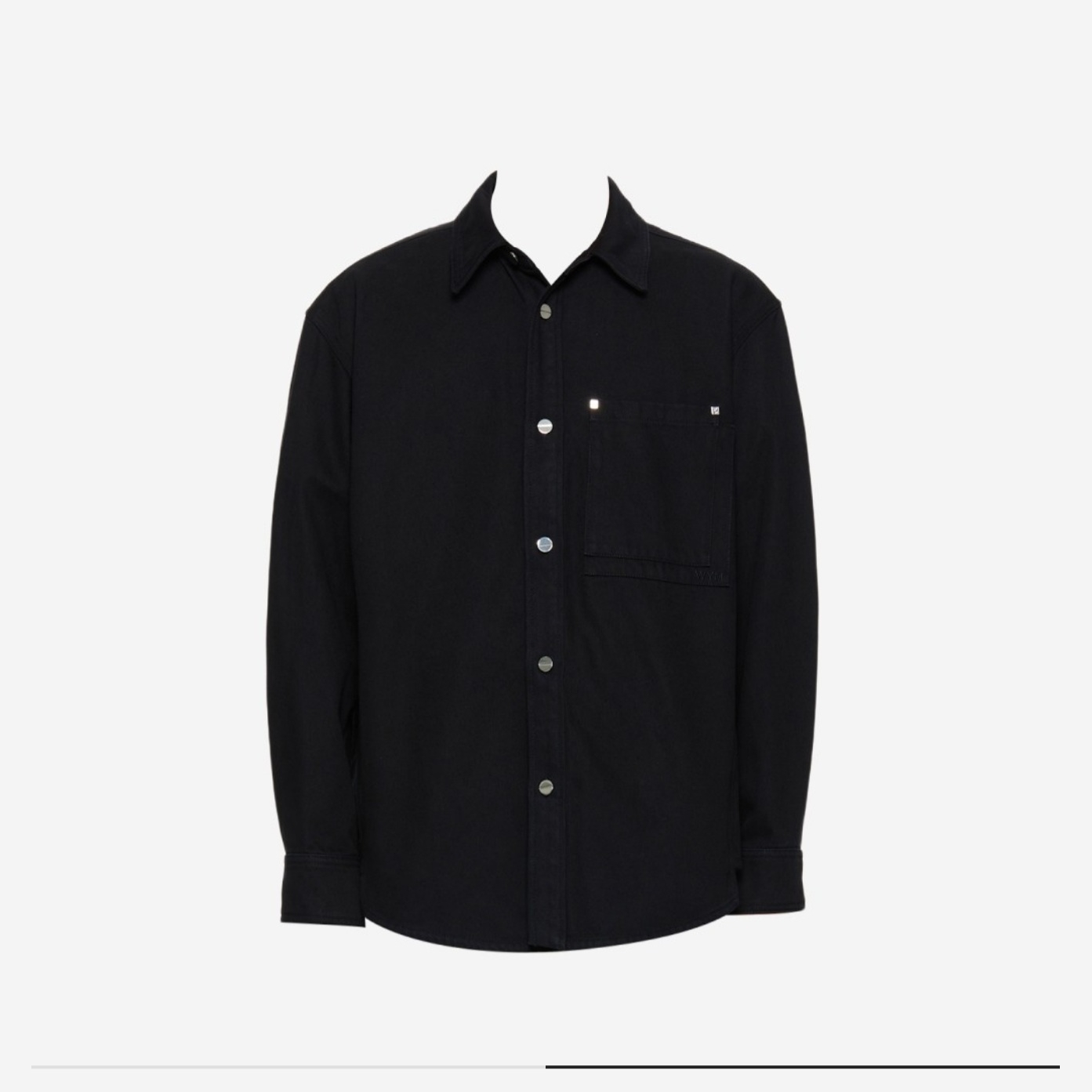 Wooyoungmi Cotton Back Logo Shirt Black - 23FW 착용 스타일