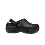 (W) Crocs Classic Platform Lined Clog Black