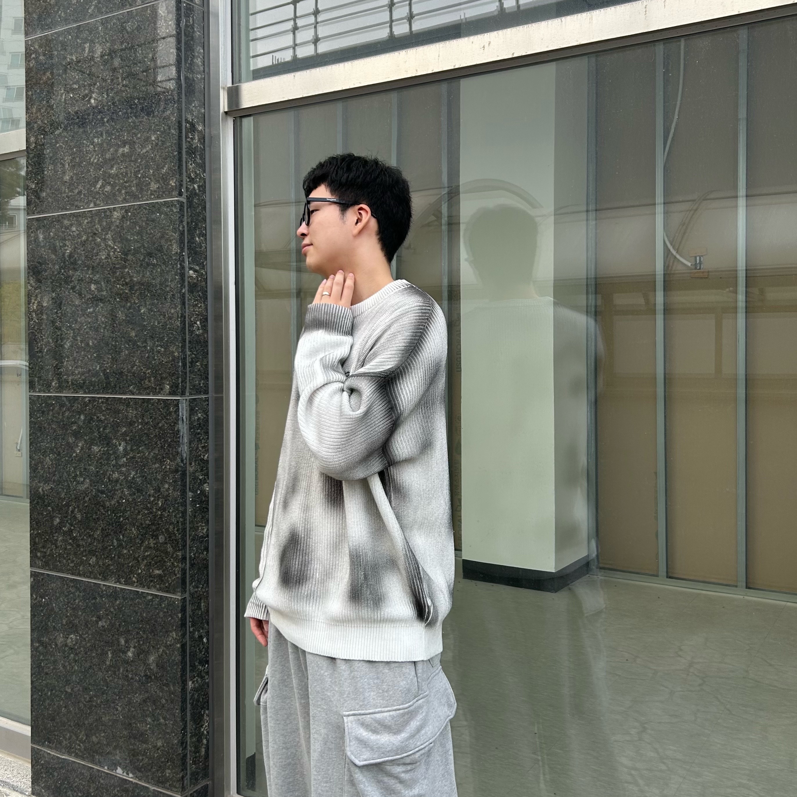 Gentle Monster x Maison Margiela MM010 Clear Black 착용 스타일