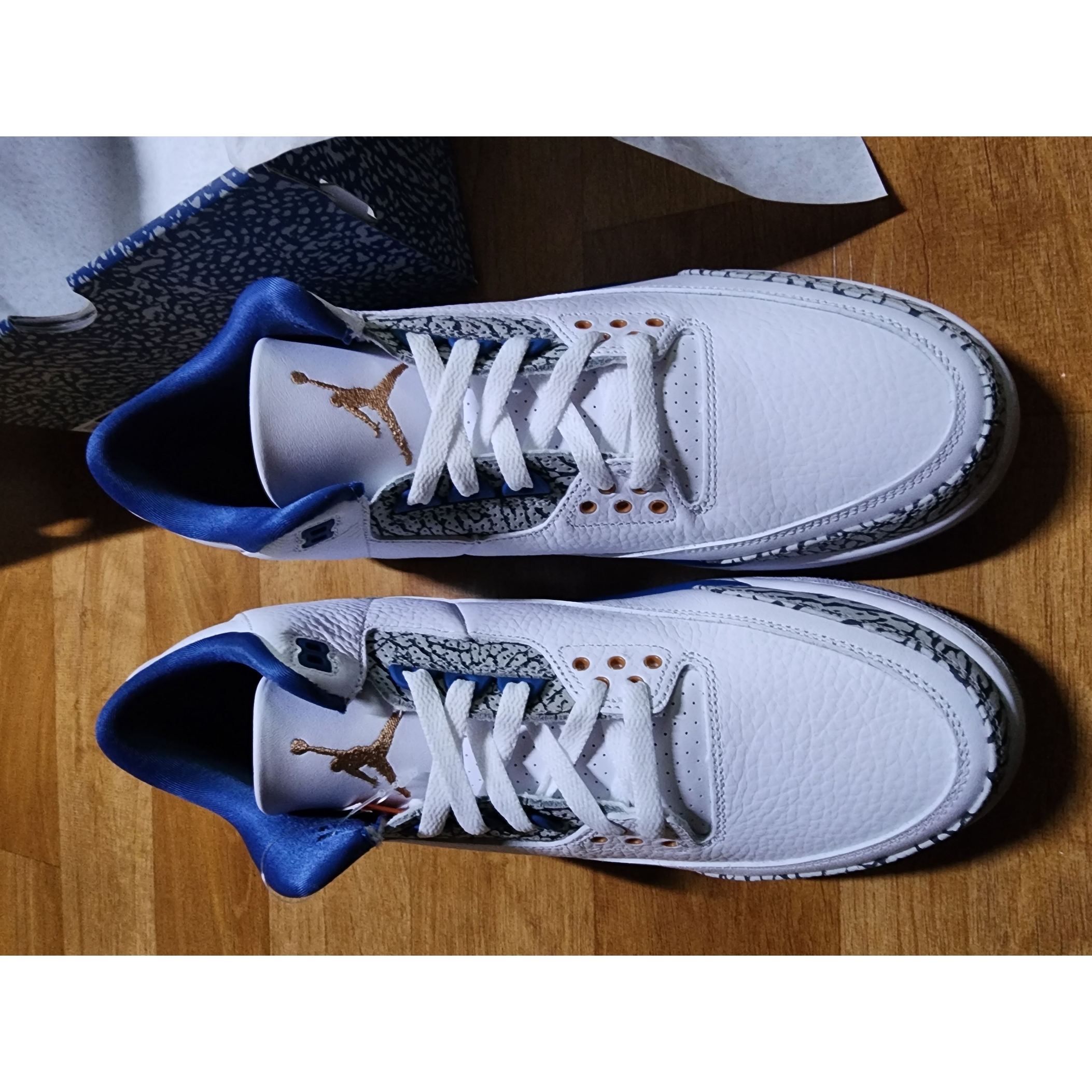 Jordan 3 Retro True Blue and Copper 착용 스타일 - 3