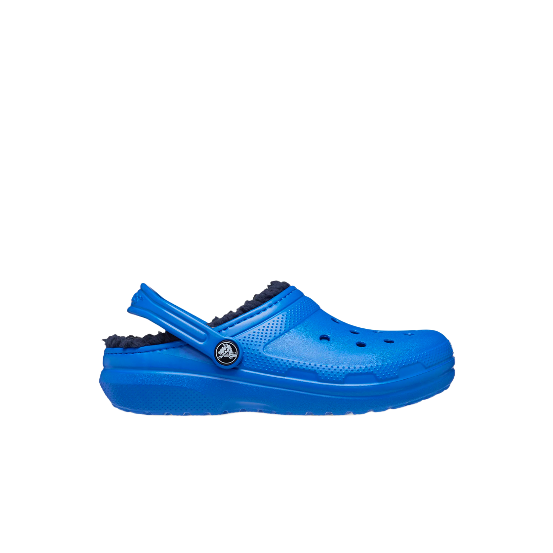 (키즈) 크록스 클래식 라인드 클로그 블루 볼트((Kids) Crocs Classic Lined Clog Blue Bolt) - 1