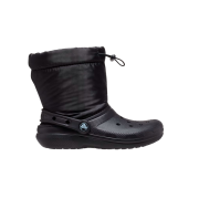 (Kids) Crocs Classic Lined Neo Puff Boot Black