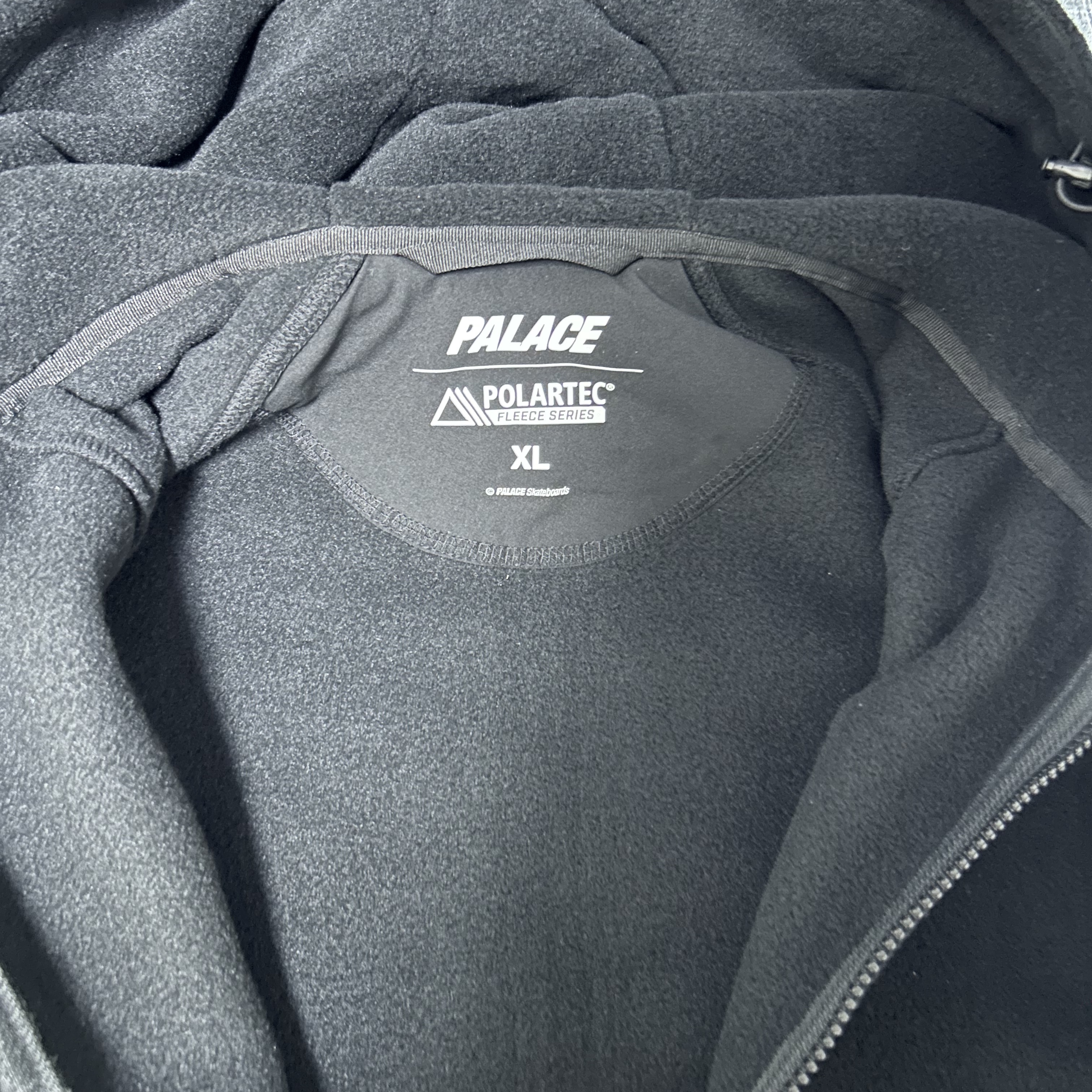 Palace Polartec 3M Hooded Jacket Black - 23FW 착용 스타일 - 4