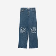 Loewe Anagram baggy jeans Mid Blue Denim