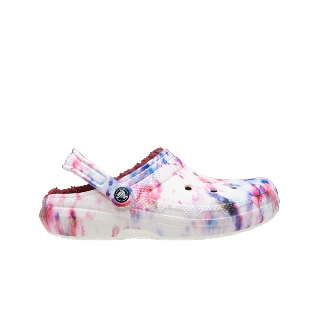 크록스 클래식 라인드 타이다이 클로그 가넷 멀티(Crocs Classic Lined Tie Dye Clog Garnet Multi) - 1