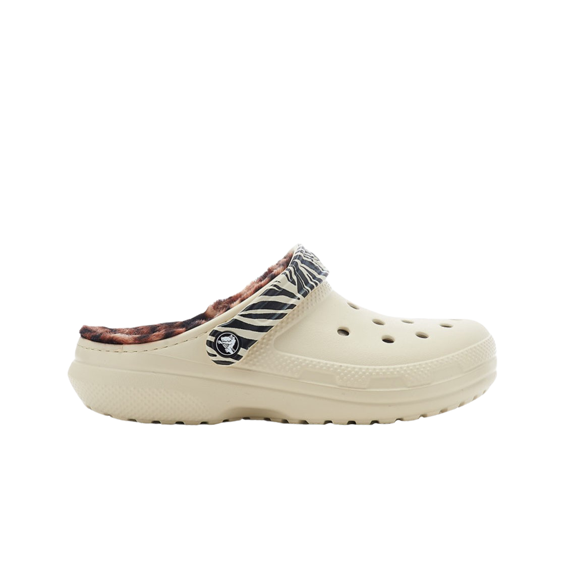 207842-2Y9 Crocs Classic Lined Animal Remix Clog Bone Multi Animal