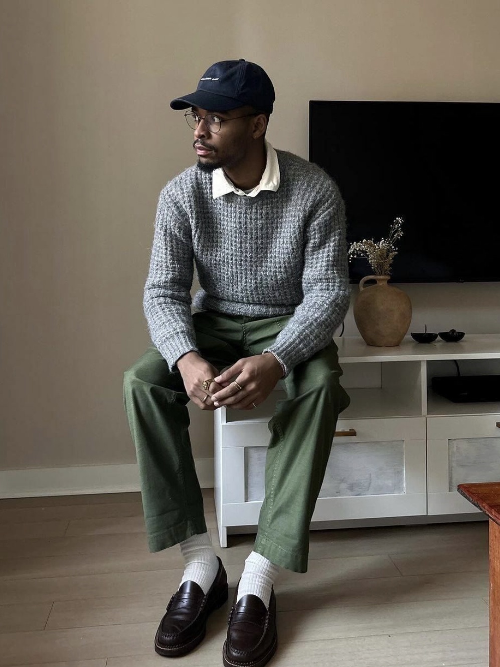 [30%적립] Polo Ralph Lauren Classic Fit Garment Dyed Oxford Shirt White, IAB Studio Work Shirt White - 23FW 착용 스타일 - 5