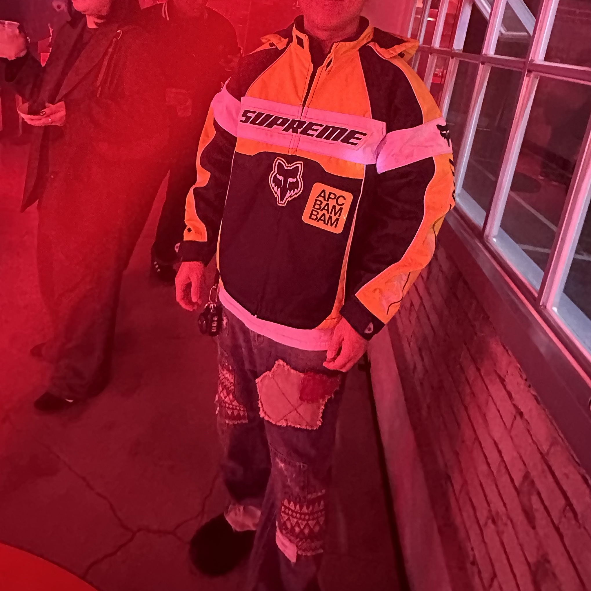 Supreme x Fox Racing Jacket Yellow - 23FW 착용 스타일 - 2