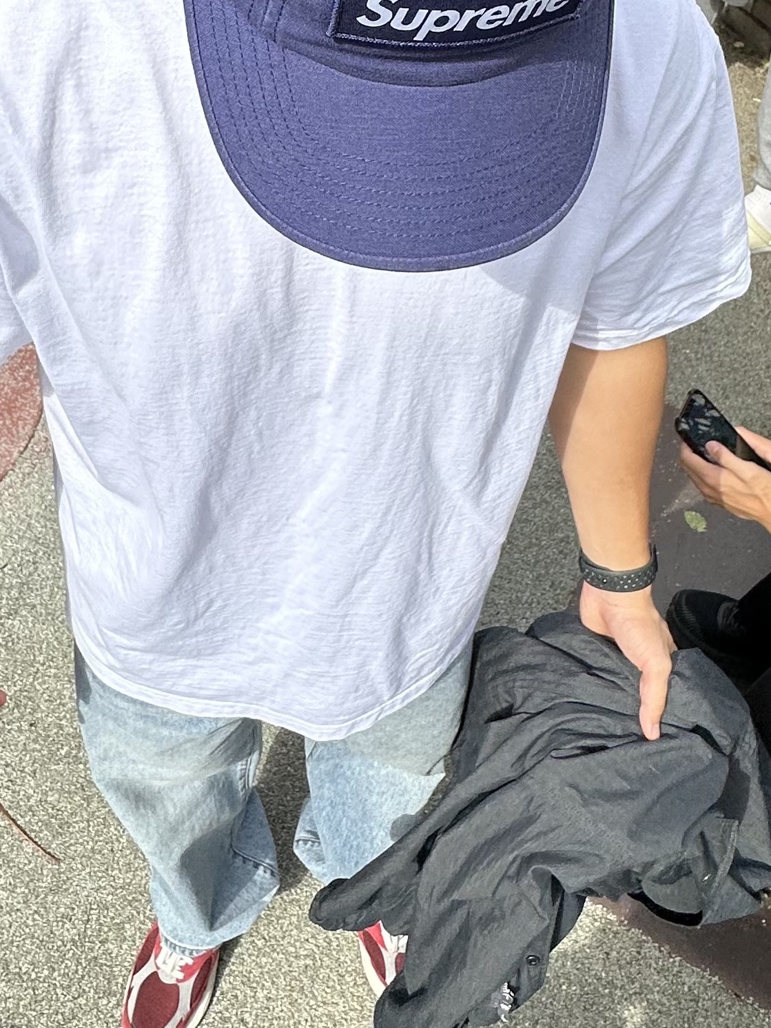 Supreme Military Camp Cap Light Navy - 23SS 착용 스타일