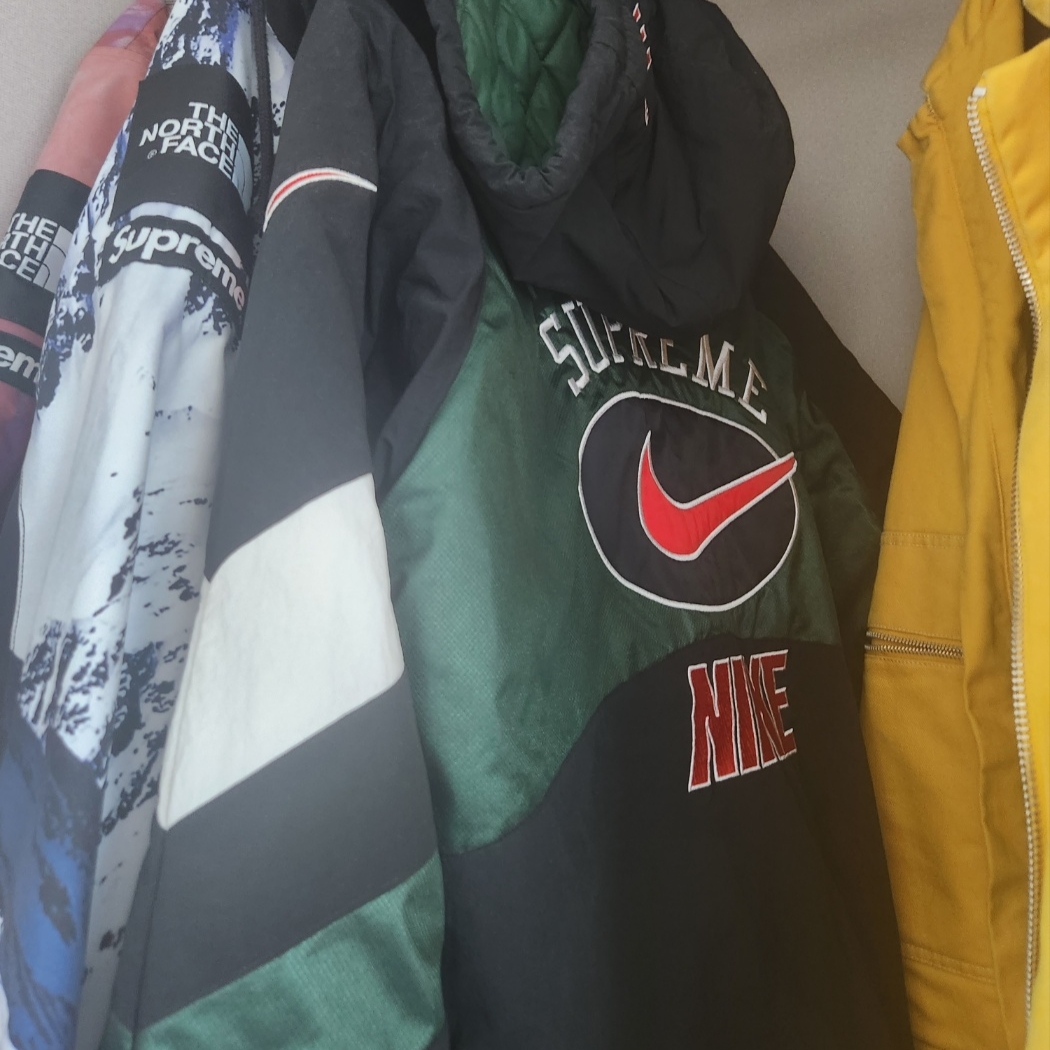 Supreme x Nike Hooded Sport Jacket Green - 19SS 착용 스타일