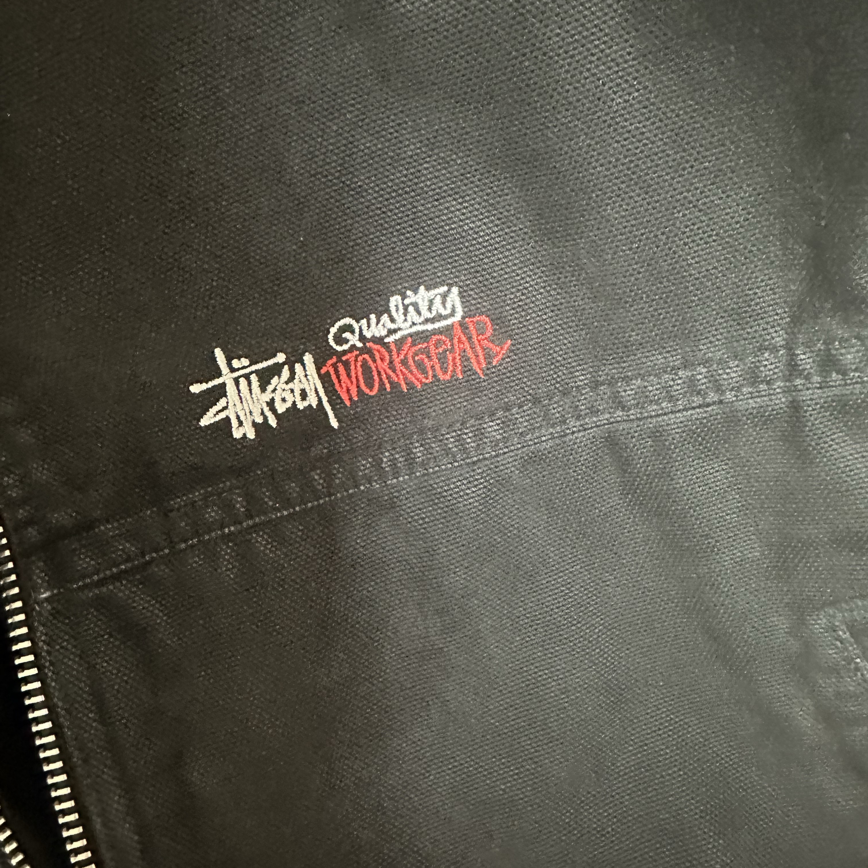 Stussy Insulated Canvas Work Jacket Black 착용 스타일