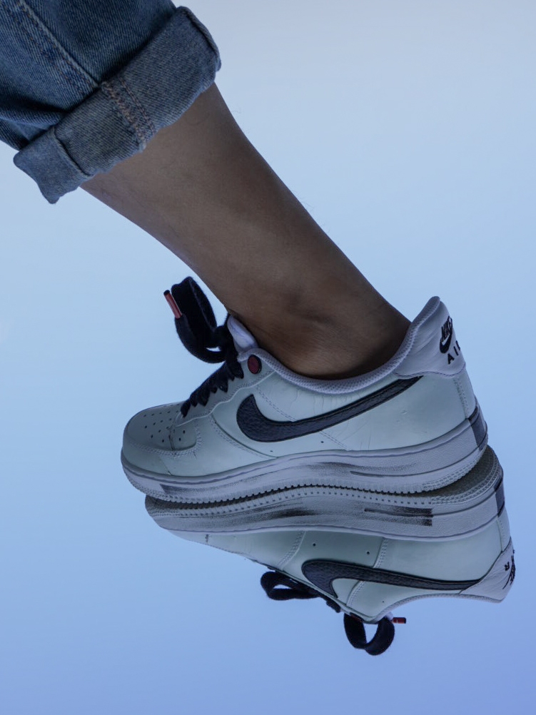 Nike x Peaceminusone Air Force 1 Low Para-Noise 2.0 착용 스타일