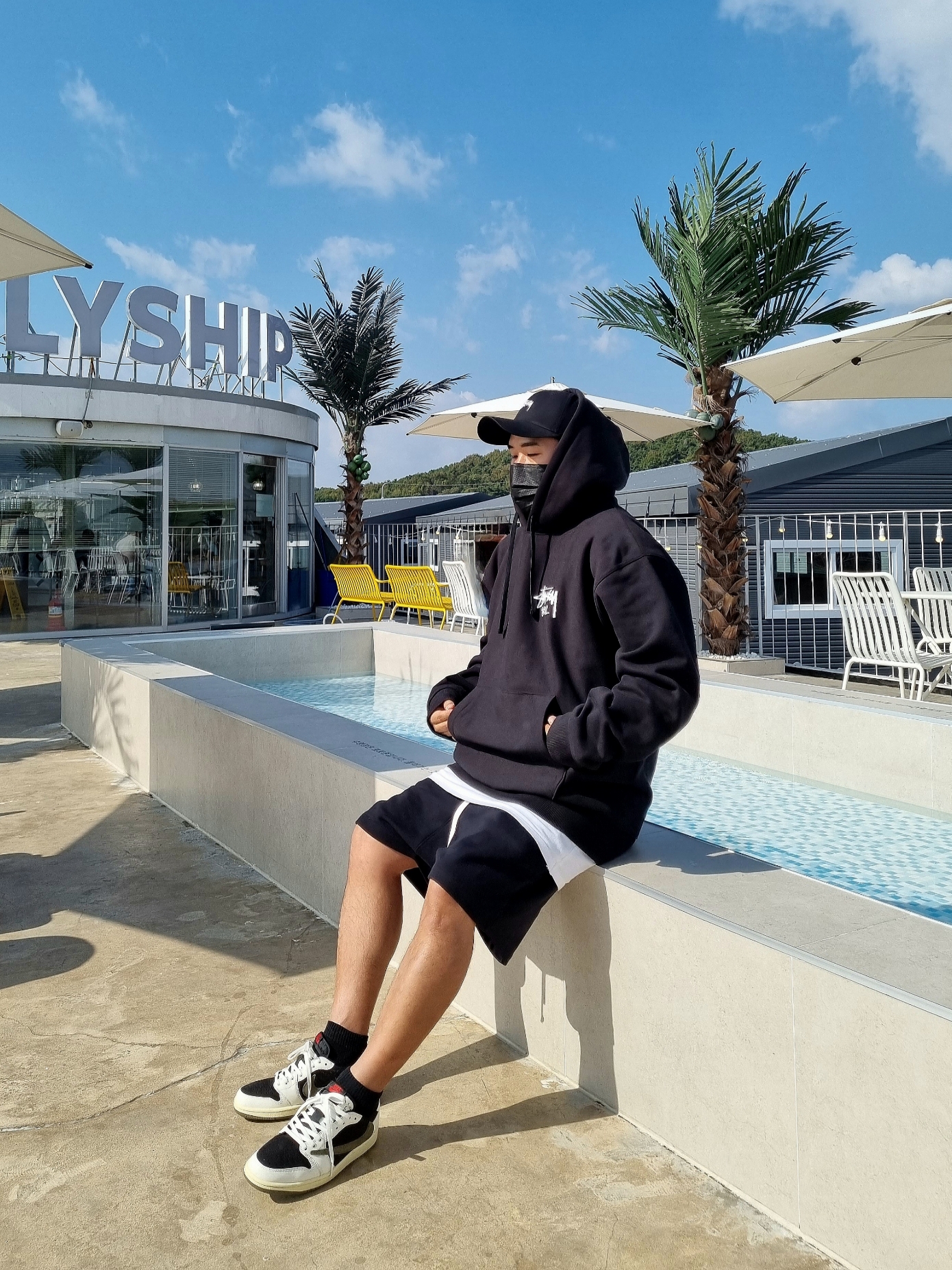 Stussy Stock Seoul Hood Black 2023, (W) Jordan 1 x Travis Scott Retro Low OG SP Medium Olive 착용 스타일
