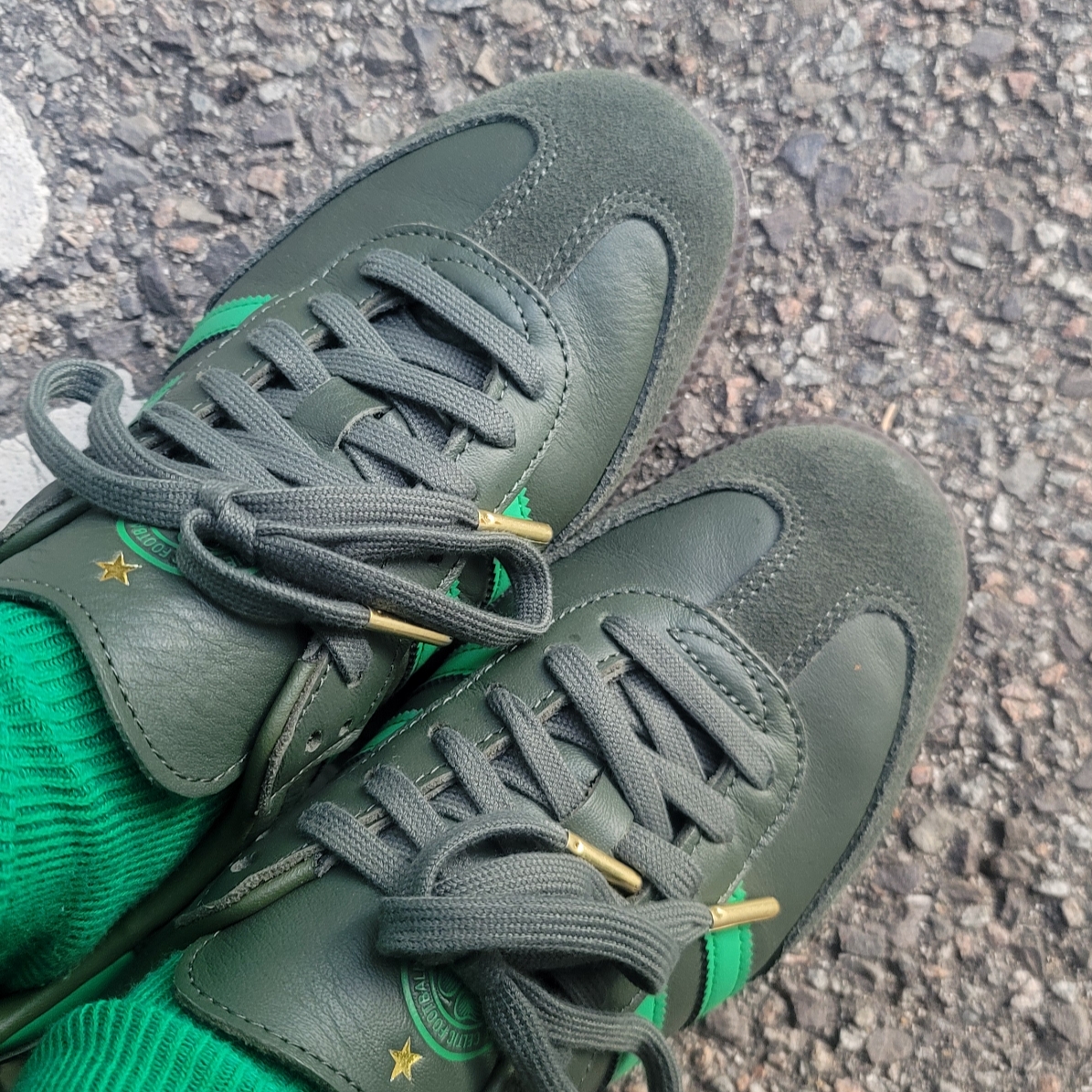 Adidas Samba Team Shadow Green 착용 스타일