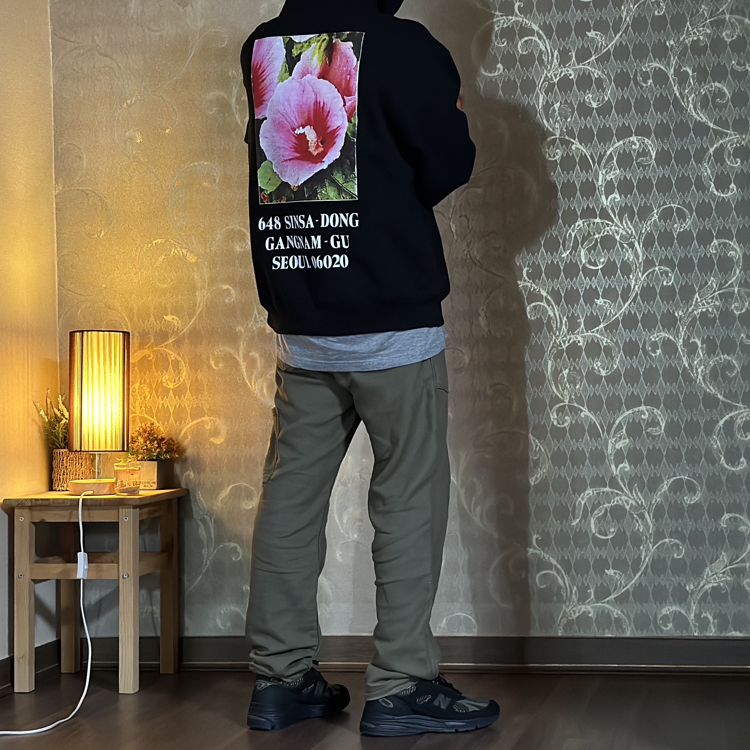 Supreme Seoul Box Logo Hooded Sweatshirt Black - 23FW 착용 스타일 - 1