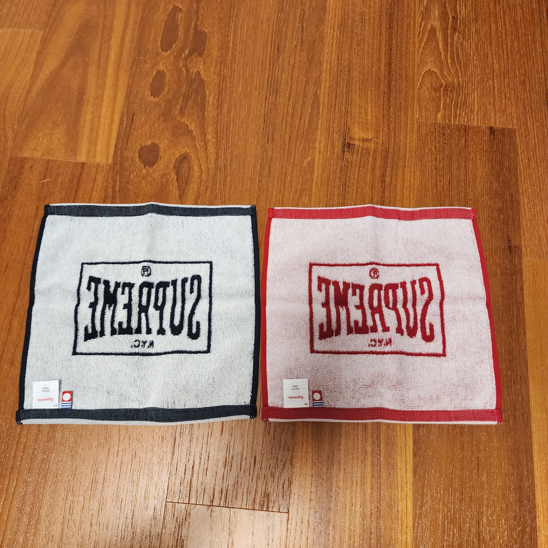 Supreme Square Mini Towels Multicolor (Set of 2) - 23FW 착용 스타일 - 2