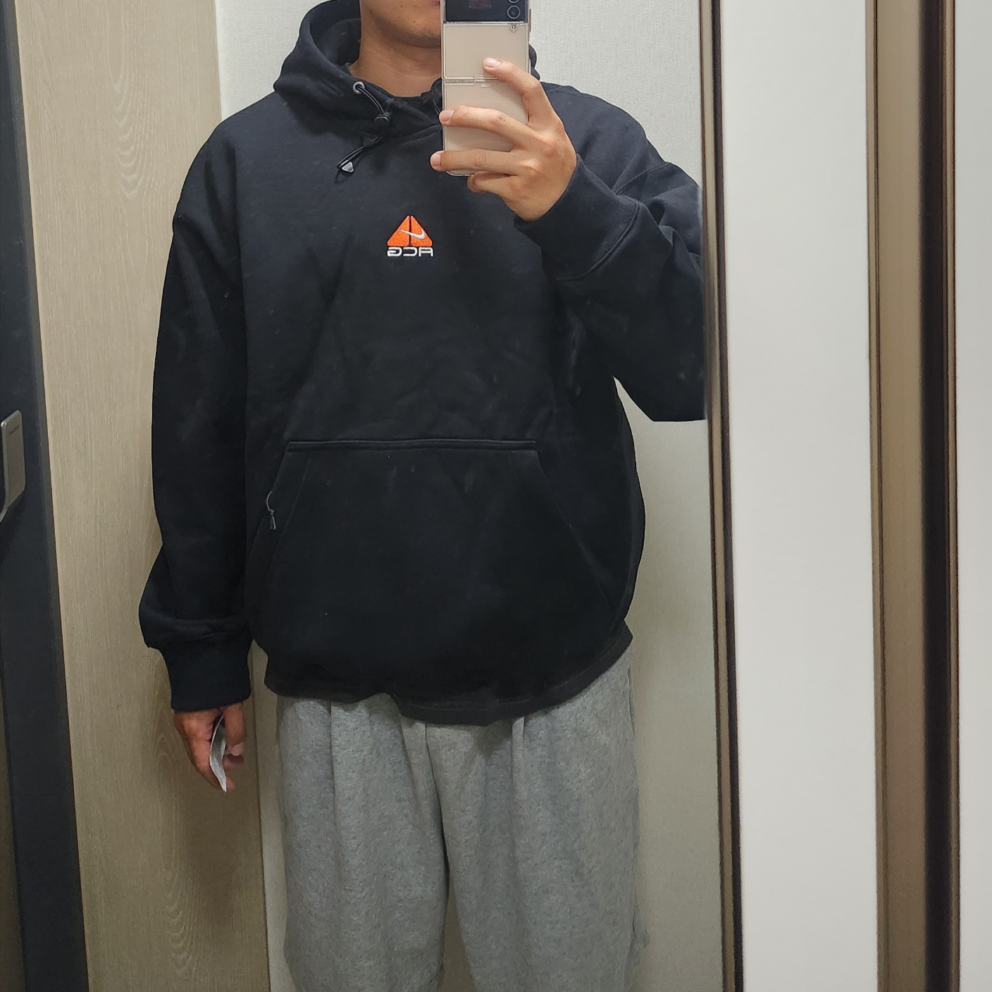Nike ACG Therma-Fit Pullover Fleece Hoodie Black - Asia 착용 스타일 - 1