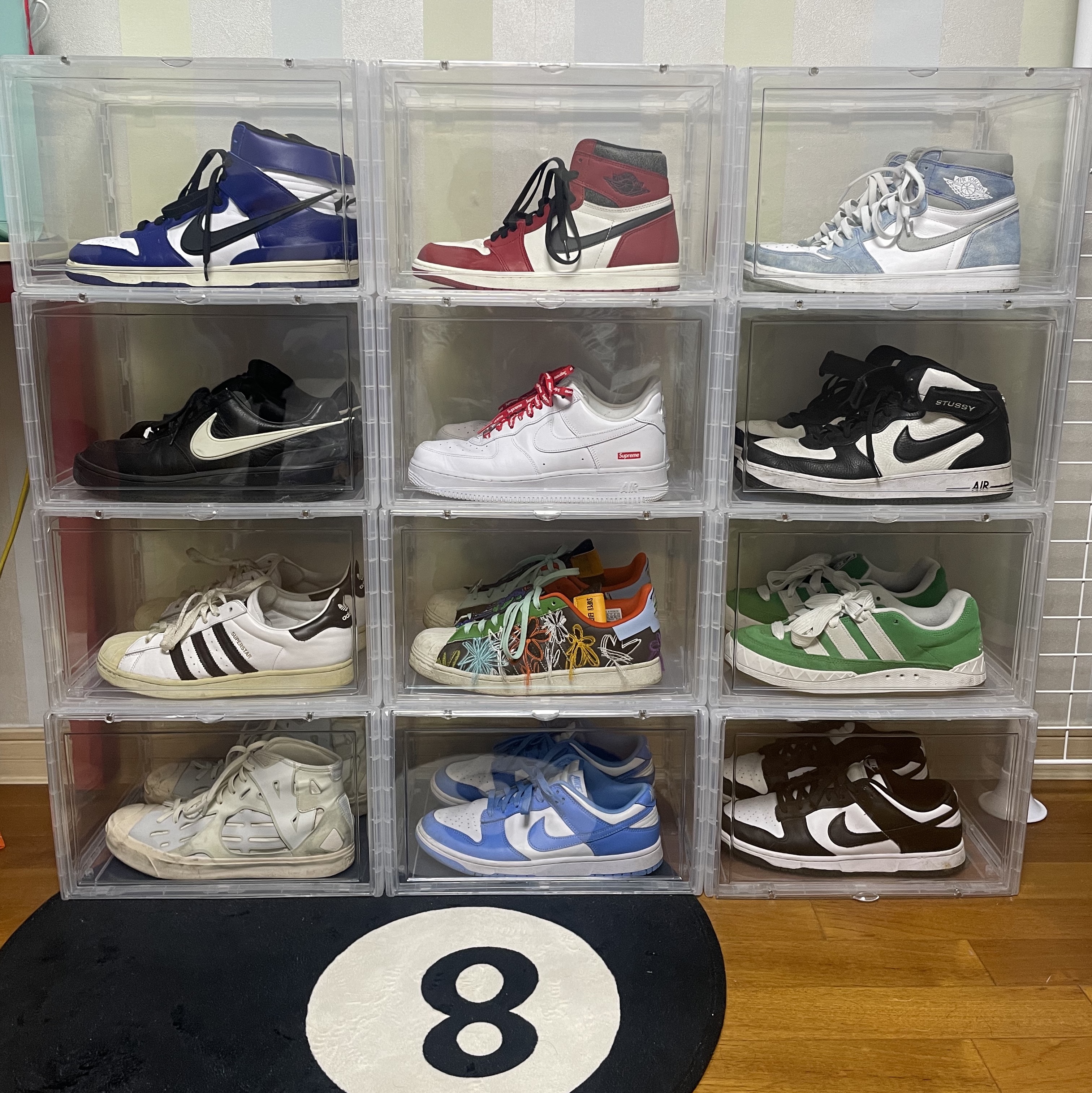Nike x Ambush Dunk High Deep Royal Blue, Jordan 1 Retro High OG Chicago 2022 착용 스타일