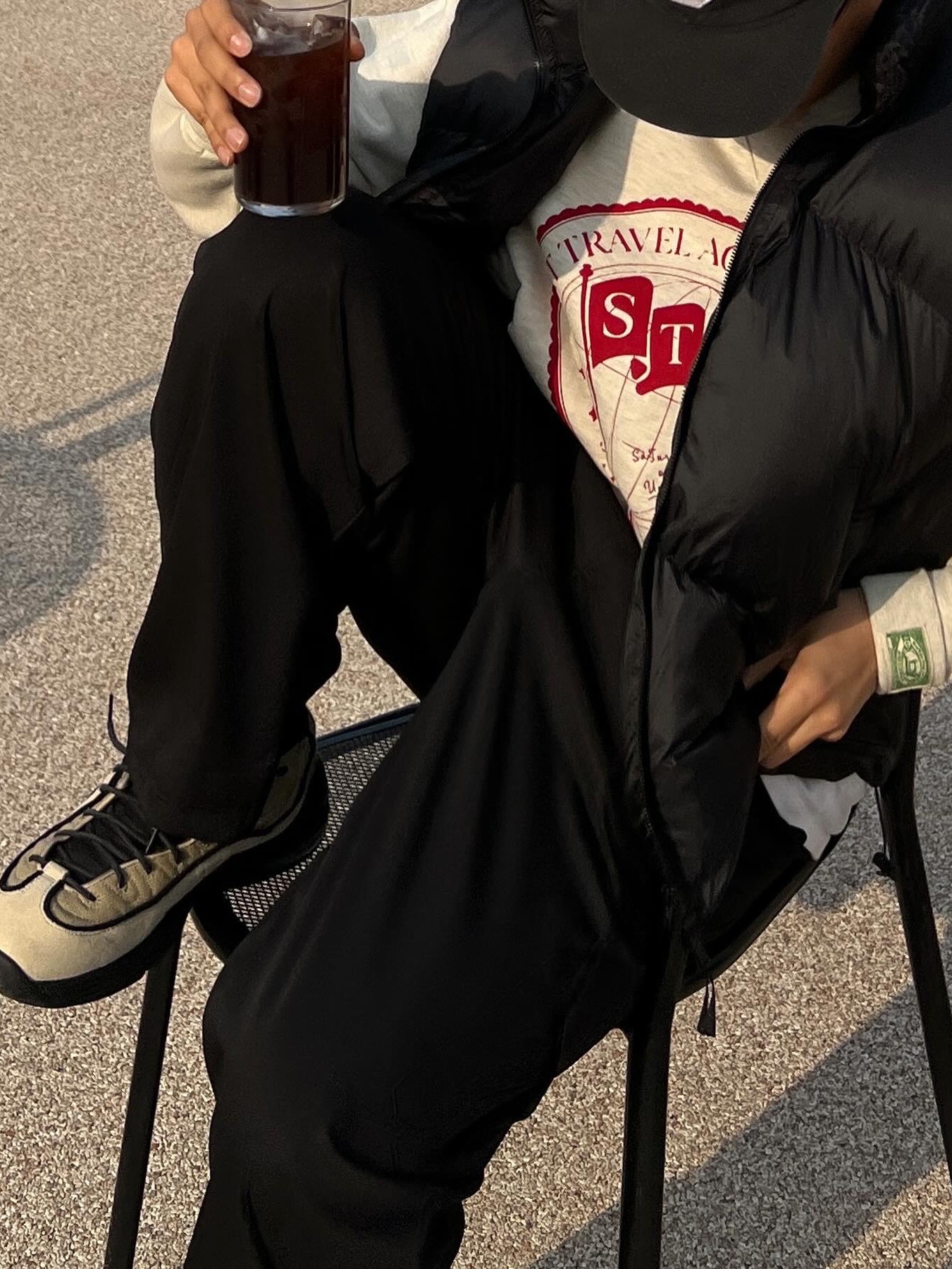 Nike x Stussy Air Penny II Rattan and Limestone 착용 스타일 - 4