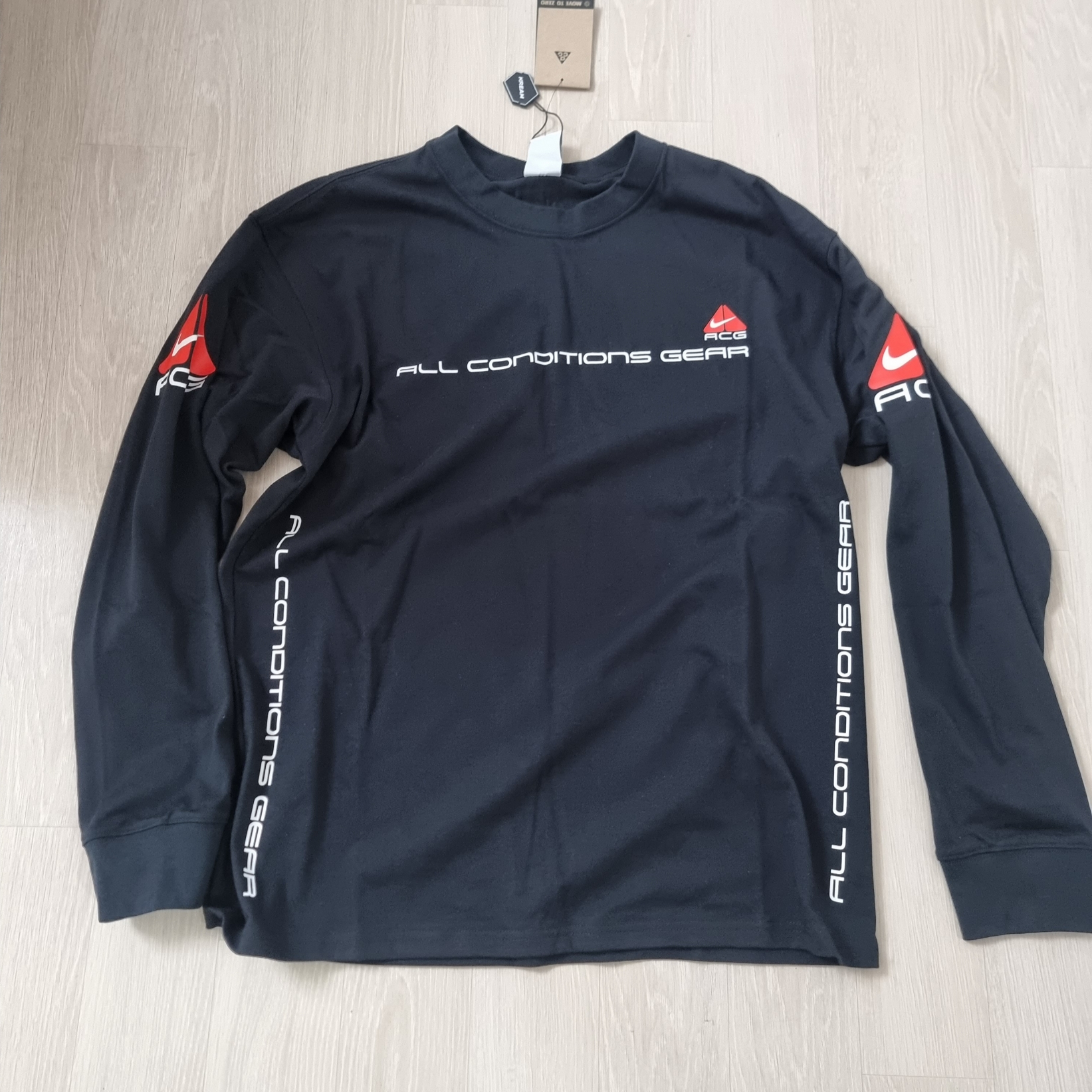 Nike NRG ACG SSNL Lungs Long Sleeve T-Shirt Black - US/EU 착용 스타일