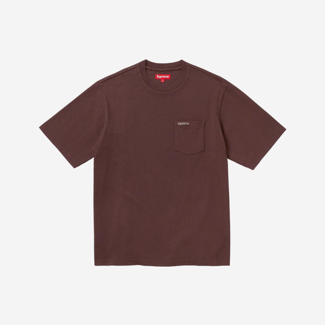 Supreme S/S Pocket T-Shirt Brown - 23FW 상세 이미지 1