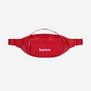 Supreme Leather Waist Bag Red - 23FW