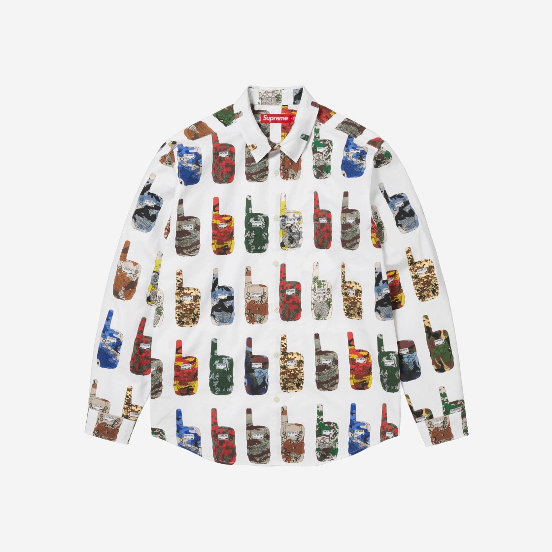 Supreme Walkie Talkie Shirt White - 23FW 상세 이미지 1