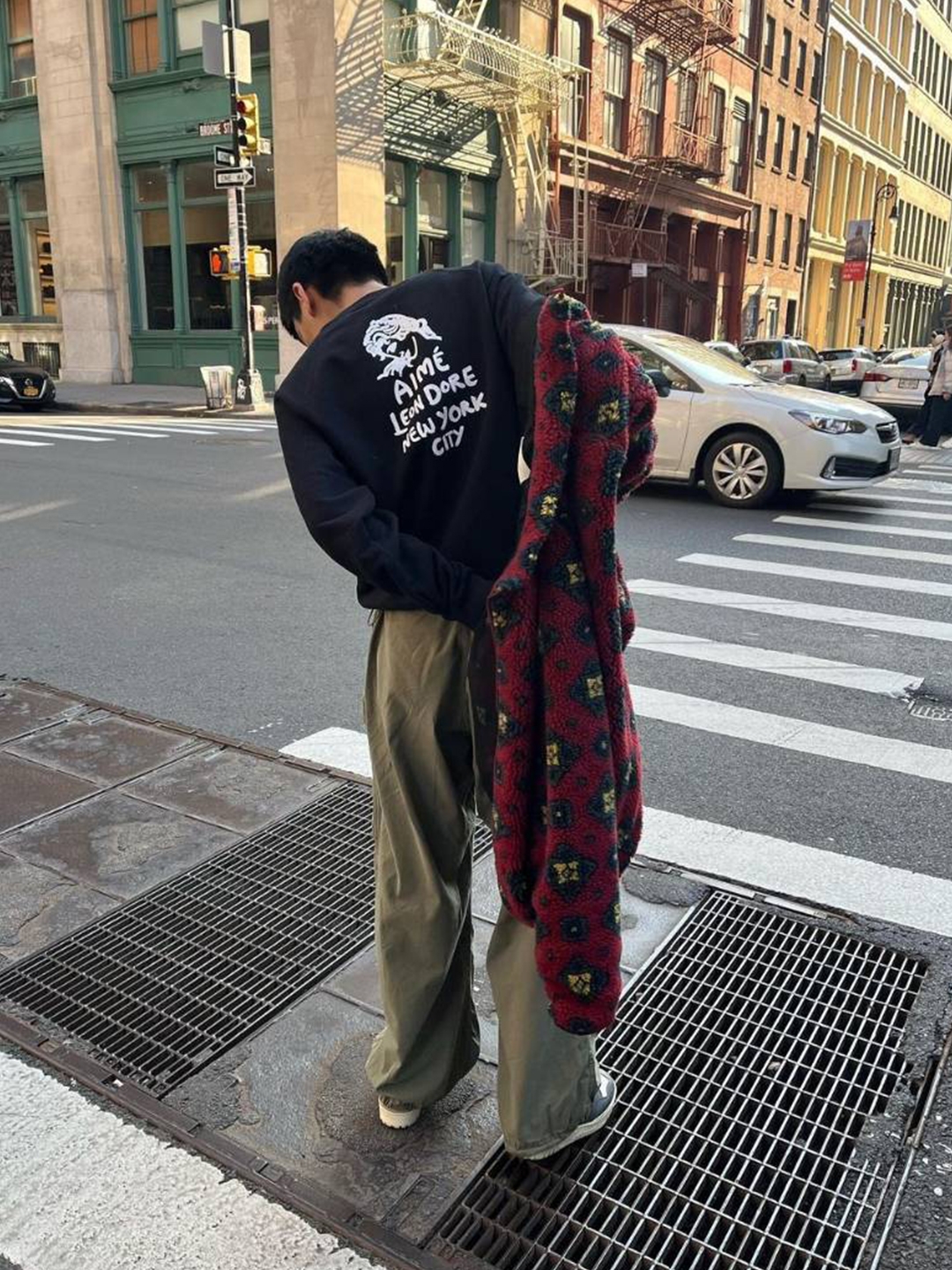 Nike SB Kearny Skate Cargo Pants Medium Olive - Asia, Needles H.D. BDU Pants Olive 착용 스타일 - 5