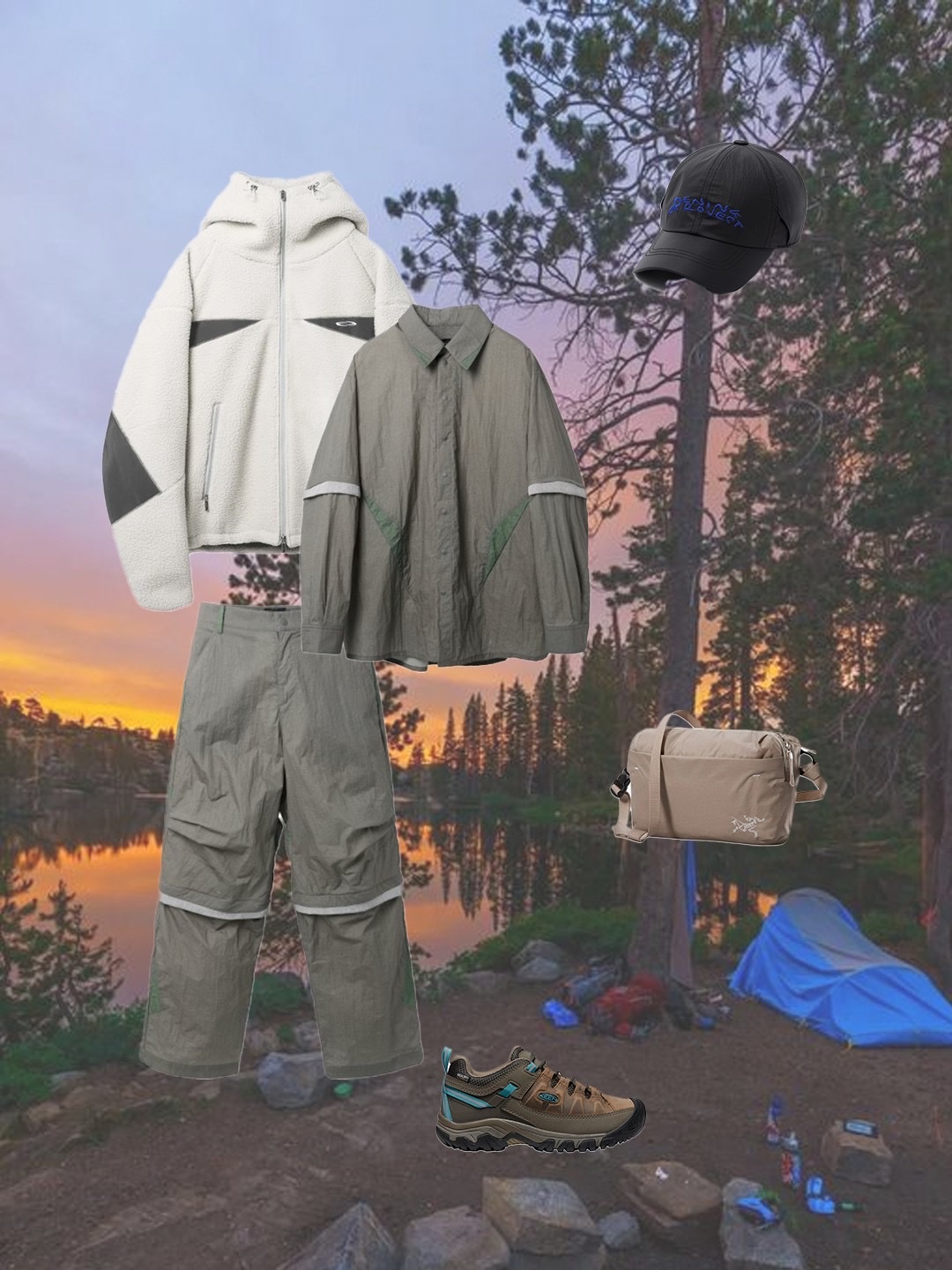 Nike ACG Storm-Fit ADV Gore-Tex Misery Ridge Jacket Iron Stone - Asia, Asics Gel-Venture 6 SPS Birch French Blue 착용 스타일 - 5