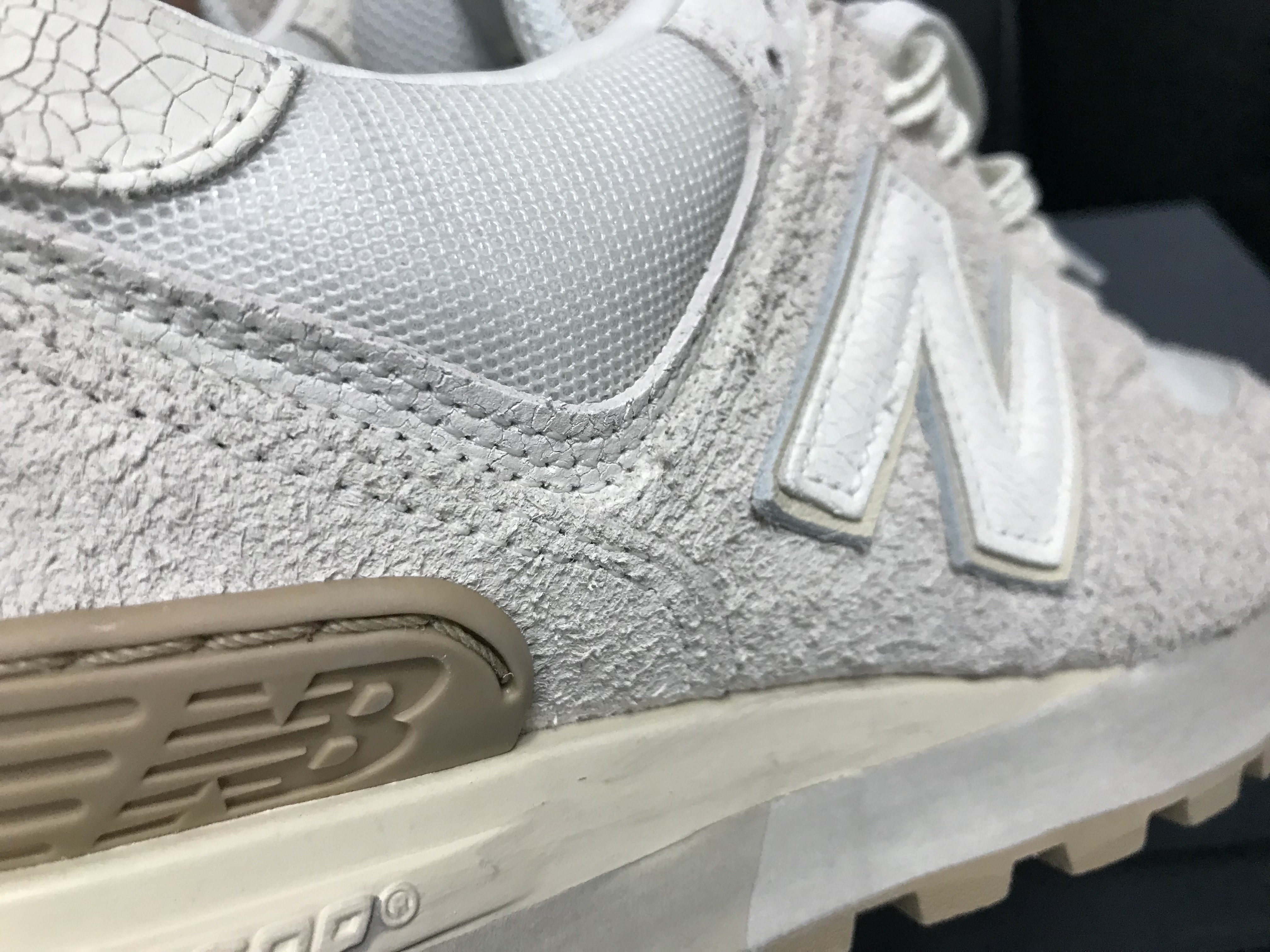 New Balance x Recto 574 Ash Cream Legacy 착용 스타일 - 2