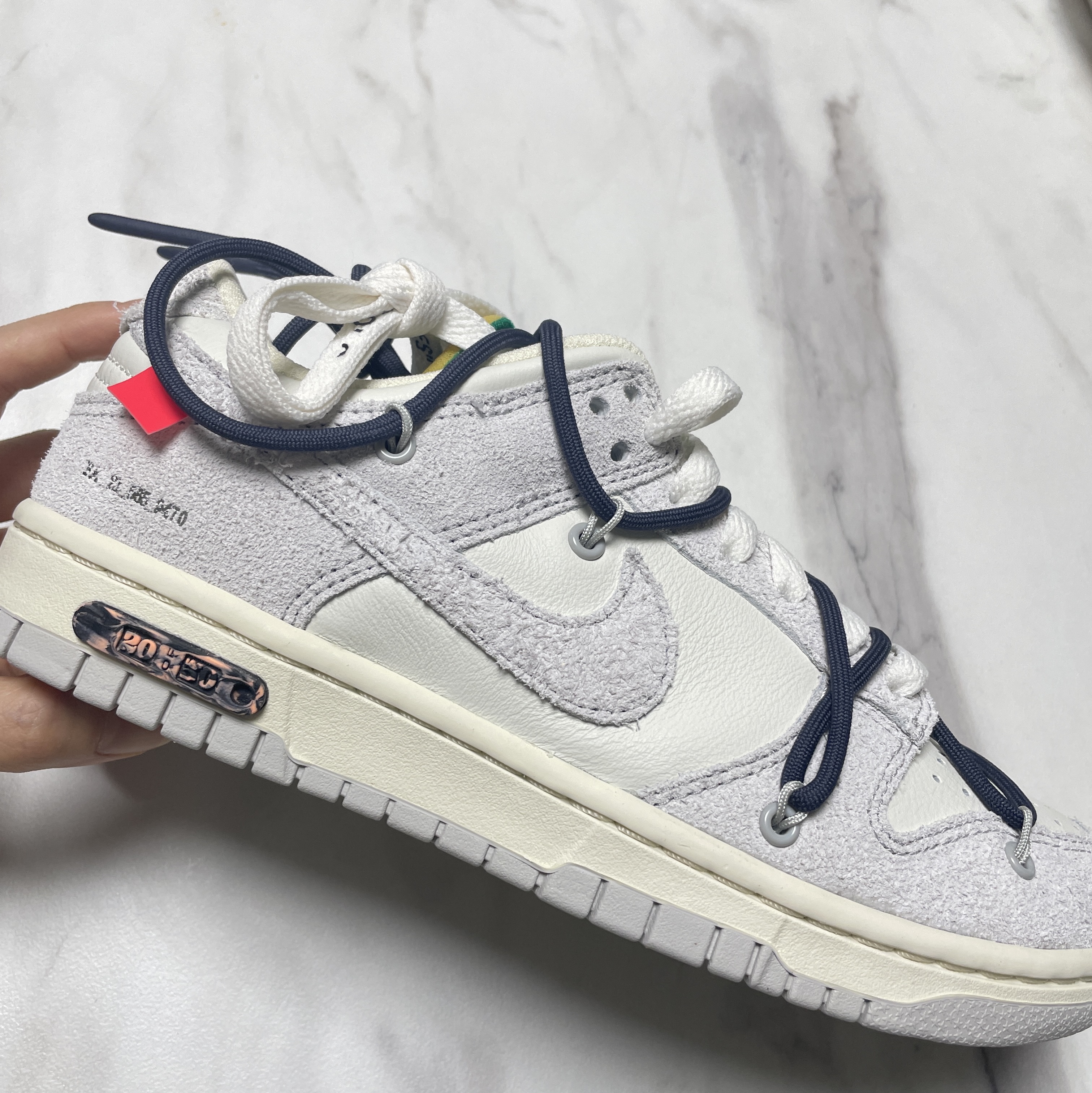 Nike x Off-White Dunk Low The 50 - Lot 20 착용 스타일 - 3