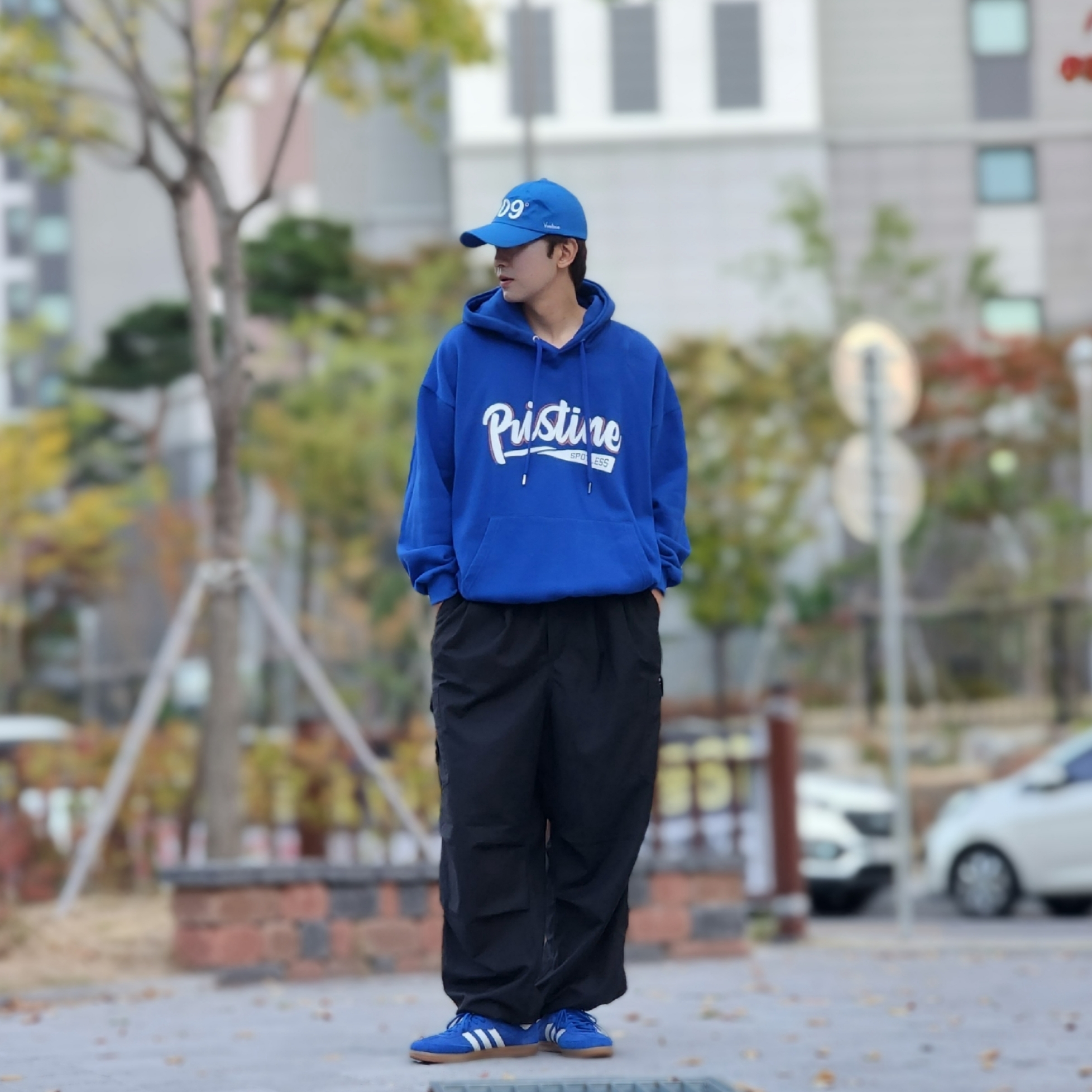 Adidas Samba OG Royal Blue 착용 스타일 - 5