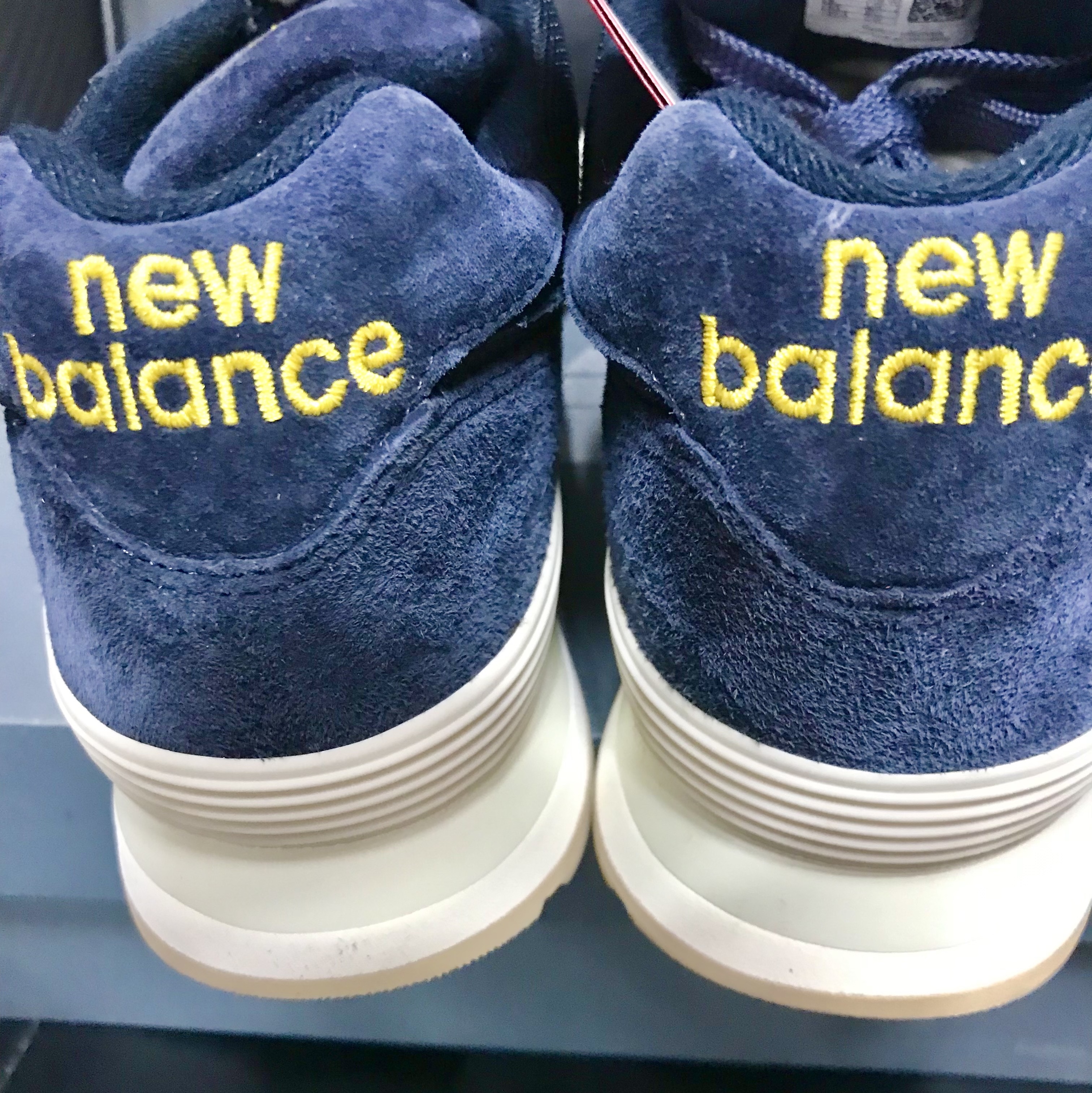 New Balance x Recto 574 Faded Navy Classic 착용 스타일 - 3